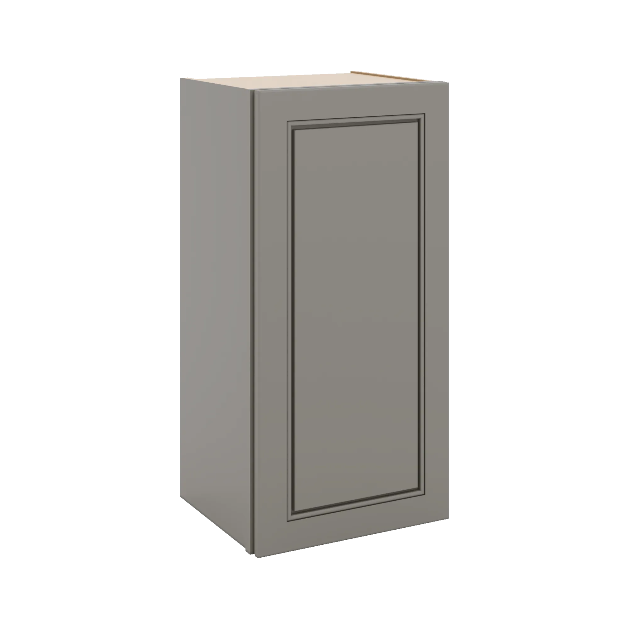 J&K Greige K3 Single Door Wall Cabinet - 15" W x 30" H