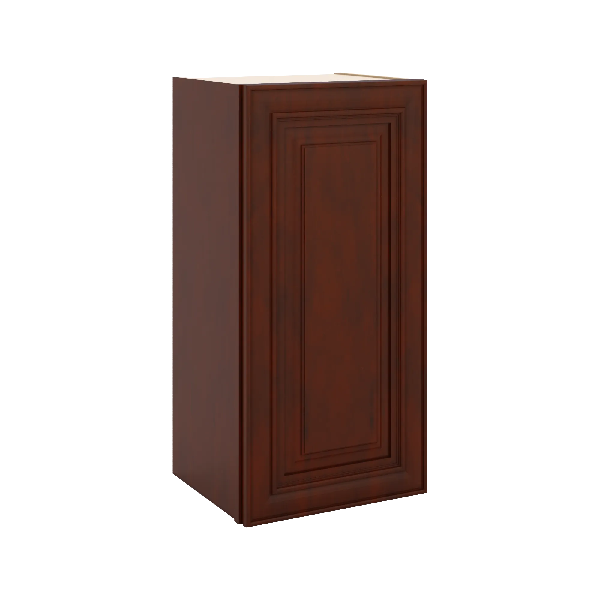 J&K Mahogany J5 Single Door Wall Cabinet - 15" W x 30" H