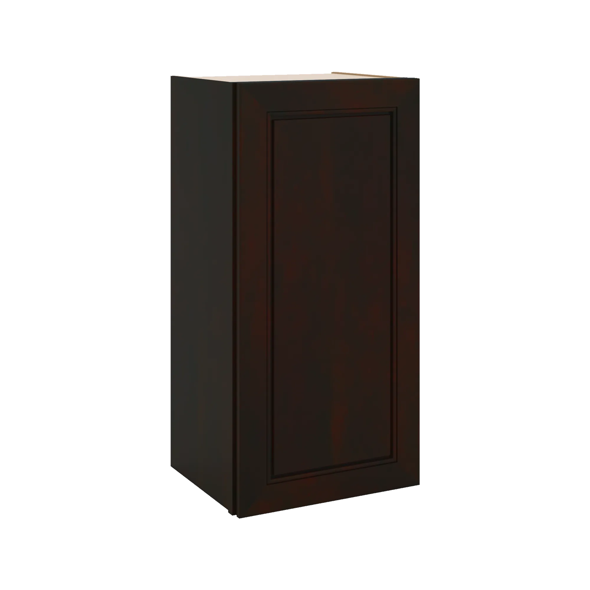 J&K Espresso K8 Single Door Wall Cabinet - 15" W x 30" H