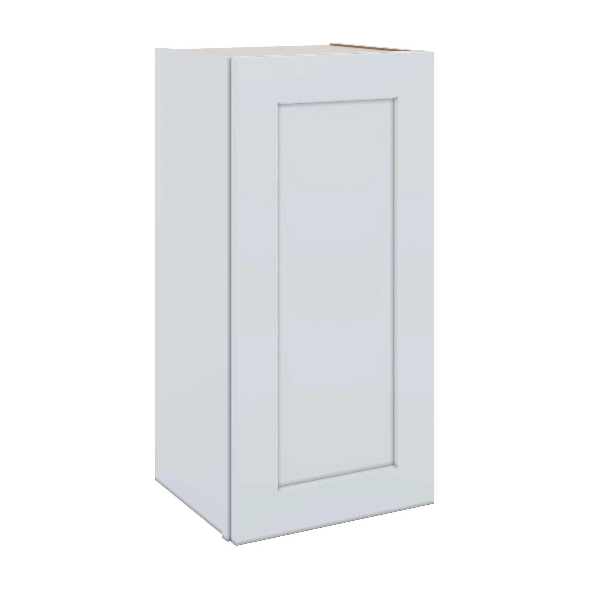 J&K White Shaker S8 Single Door Wall Cabinet - 15" W x 30" H