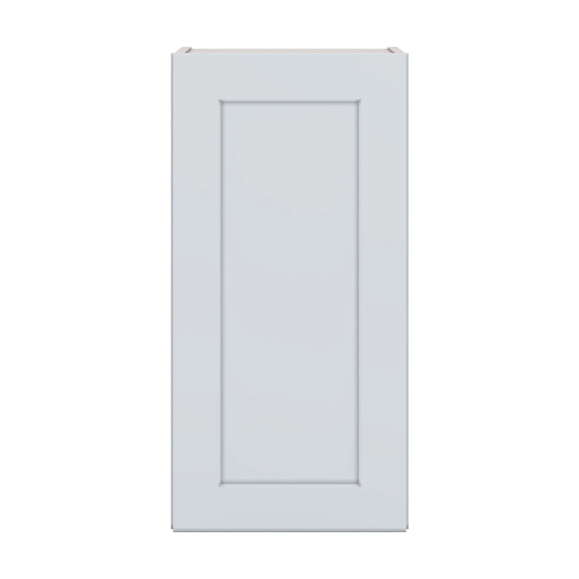 J&K White Shaker S8 Single Door Wall Cabinet   15" W x 30" H