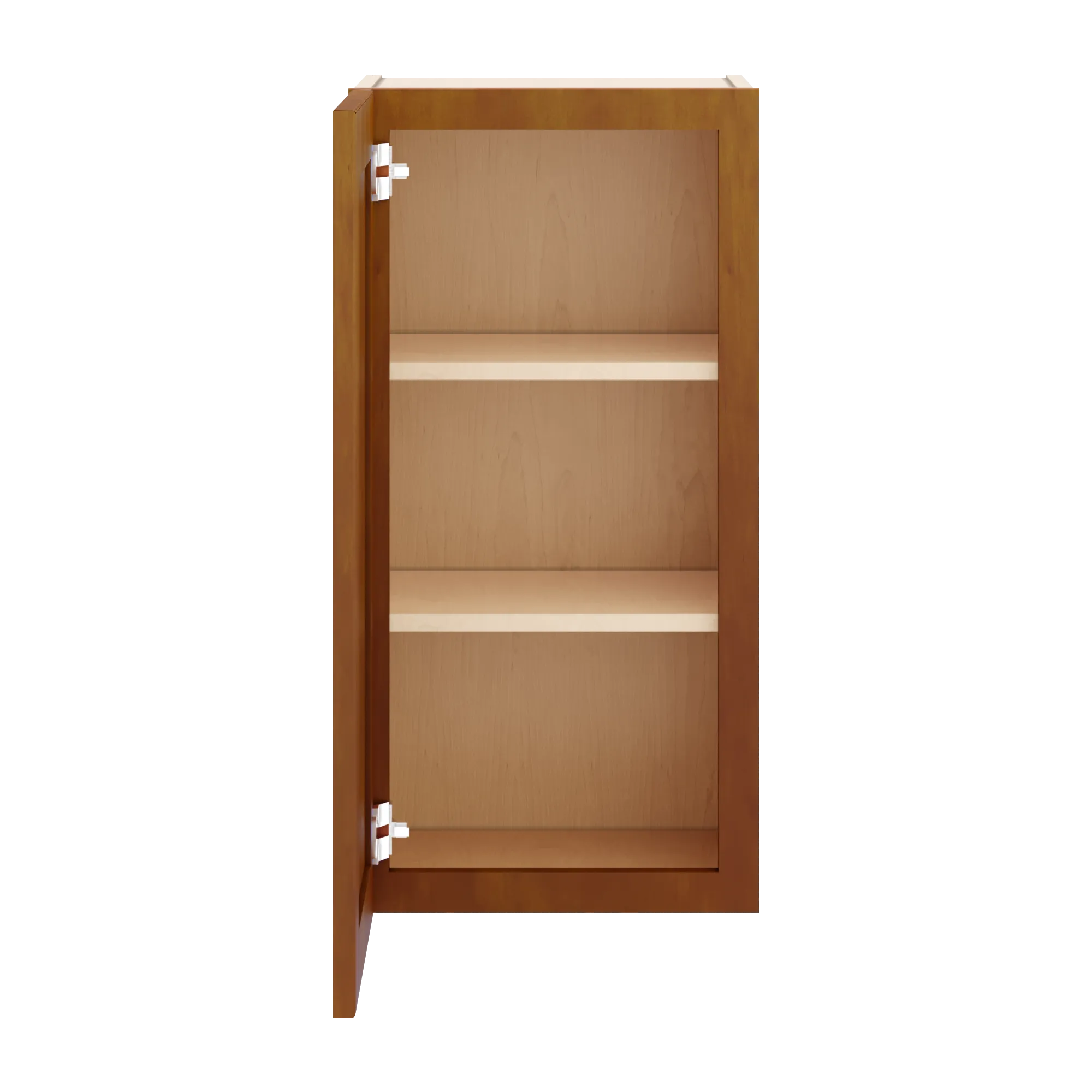j k mocha glazed k10 single door wall cabinet 15 w x 30 h