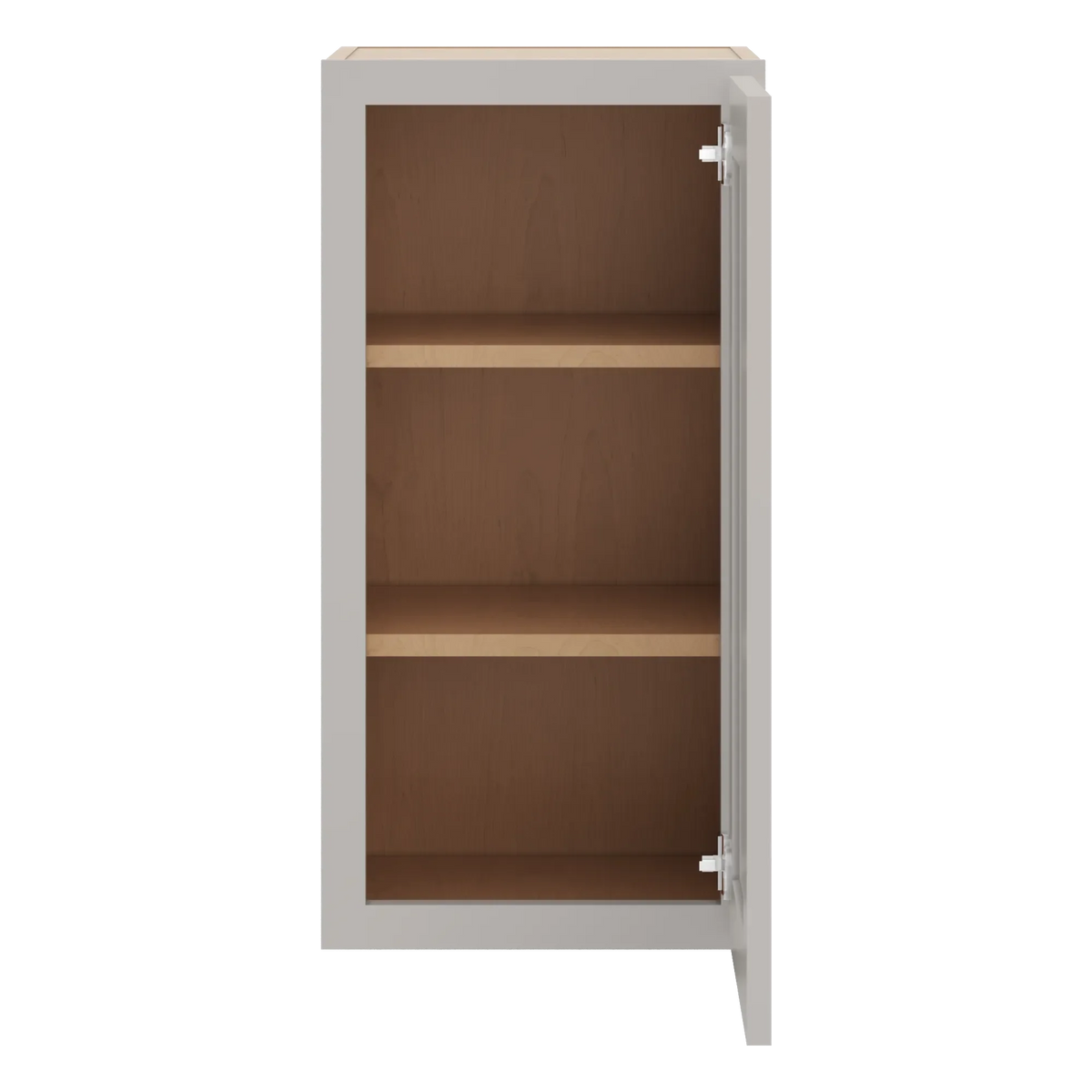 cnc luxor 5 piece misty grey 15 w x 30 h single door wall cabinet