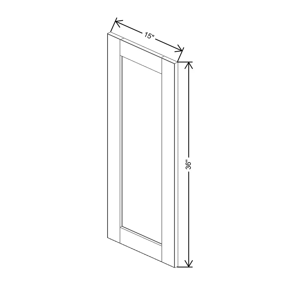 J&K Dove E1 Dummy Door Panel 15" W x 36" H