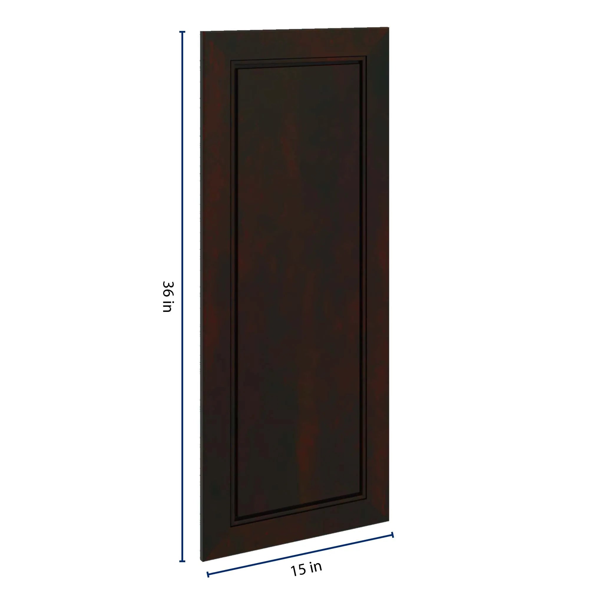 J&K Espresso K8 Dummy Door Panel 15" W x 36" H