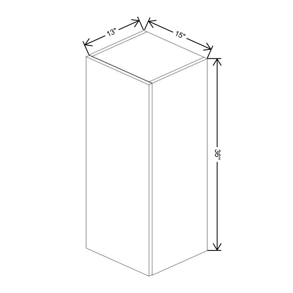 Fabuwood Illume Tuscany Olmo 3  36" High Wall