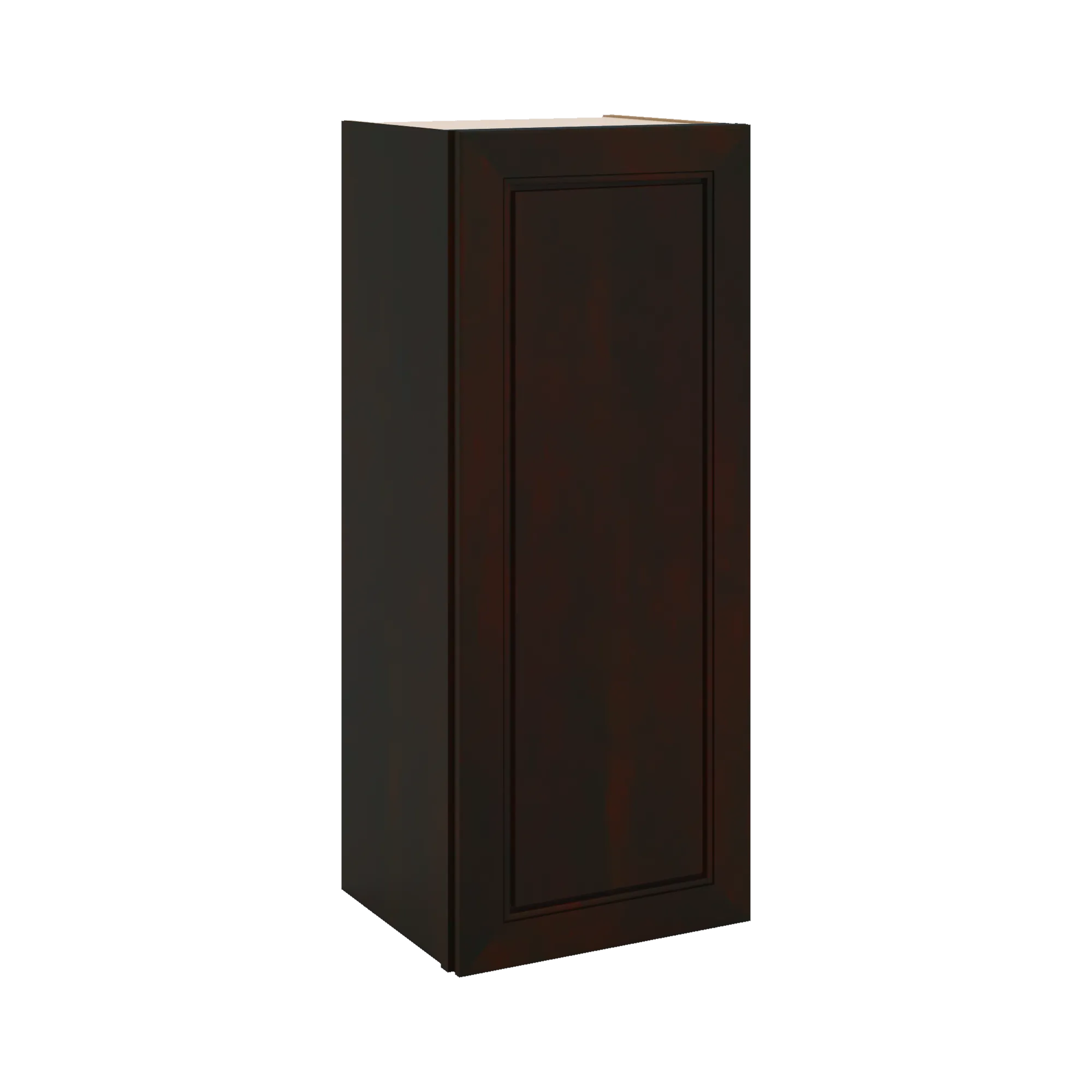 J&K Espresso K8 Single Door Wall Cabinet - 15" W x 36" H