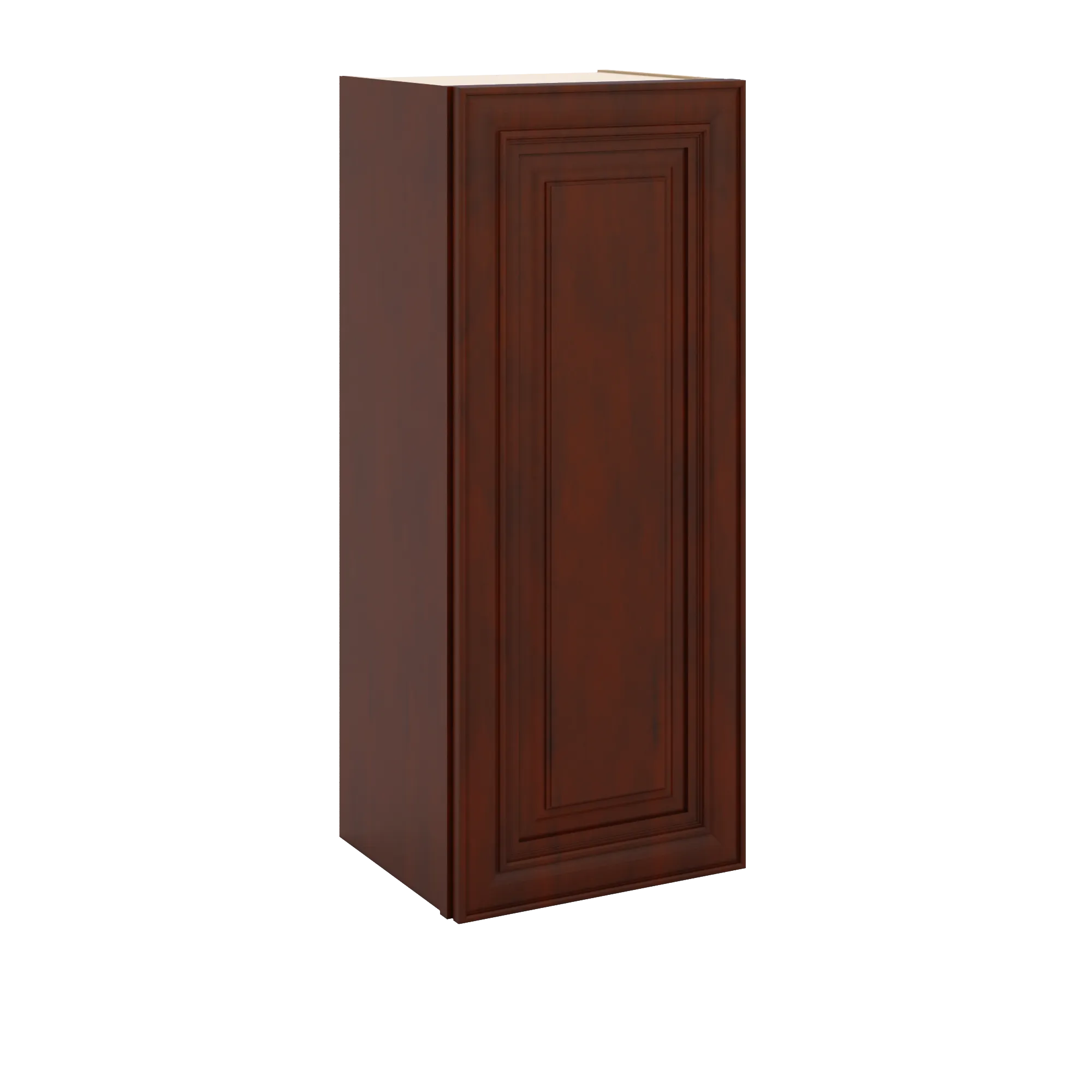 J&K Mahogany J5 Single Door Wall Cabinet - 15" W x 36" H