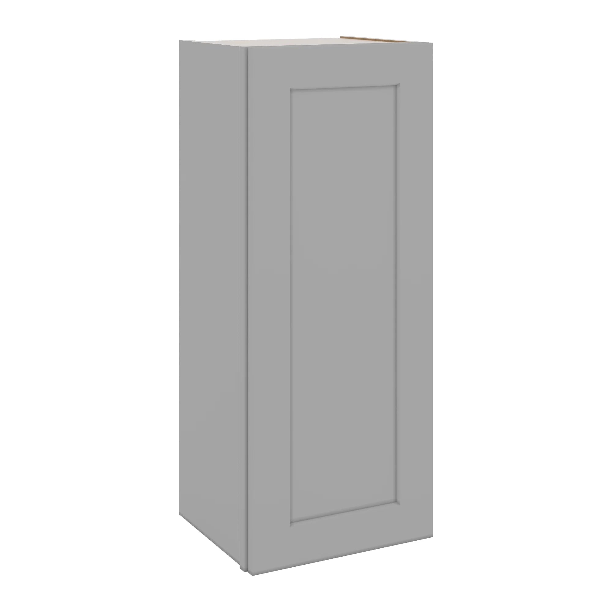 J&K Castle Grey S5 Single Door Wall Cabinet - 15" W x 36" H