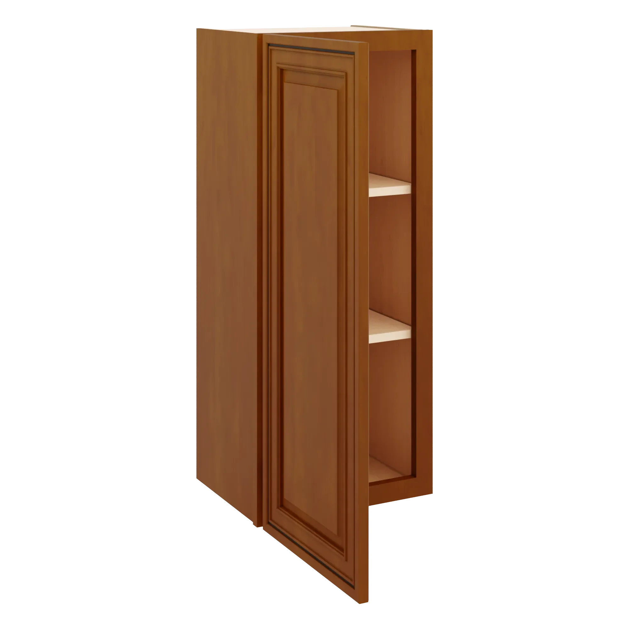 j k mocha glazed k10 single door wall cabinet 15 w x 36 h