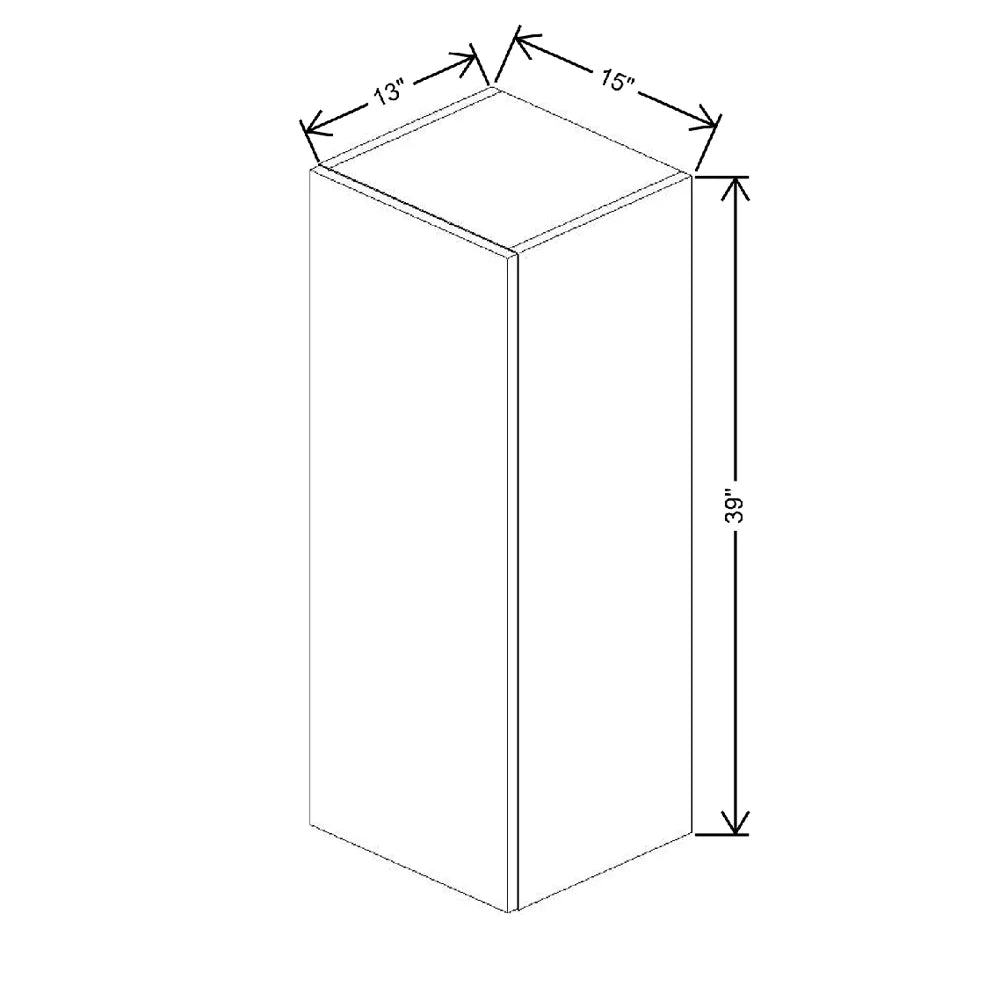 Fabuwood Illume Tuscany Olmo 3 15" W X 39" H X 12" D  Single Door Wall Cabinet
