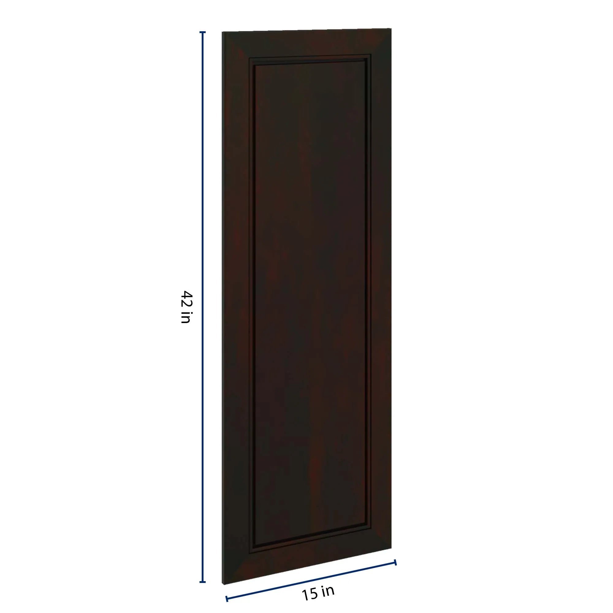 J&K Espresso K8 Dummy Door Panel 15" W x 42" H