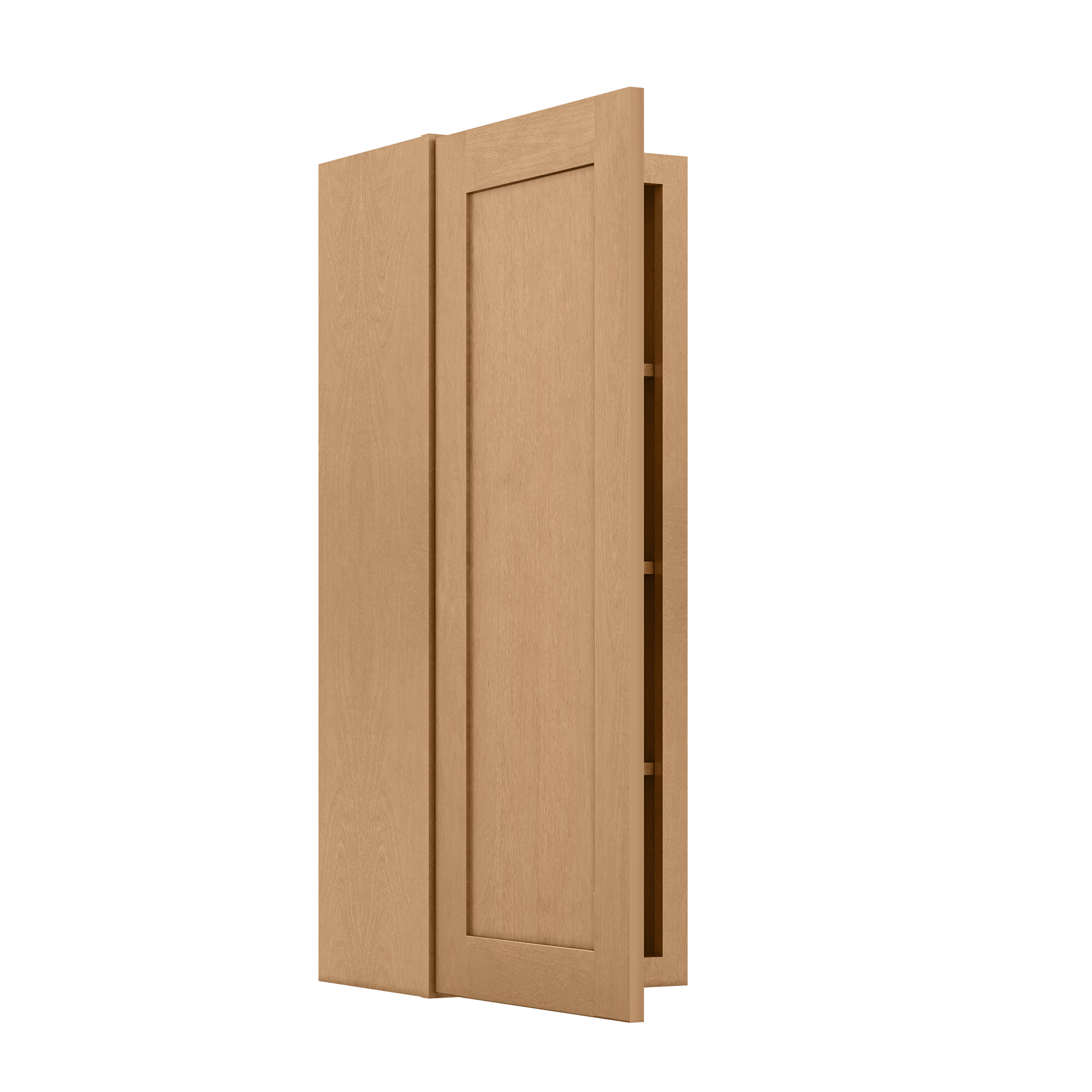 Wall Kitchen Cabinet W1542 Shaker Toffee LessCare 15 in. width 42 in. height 12 in. depth