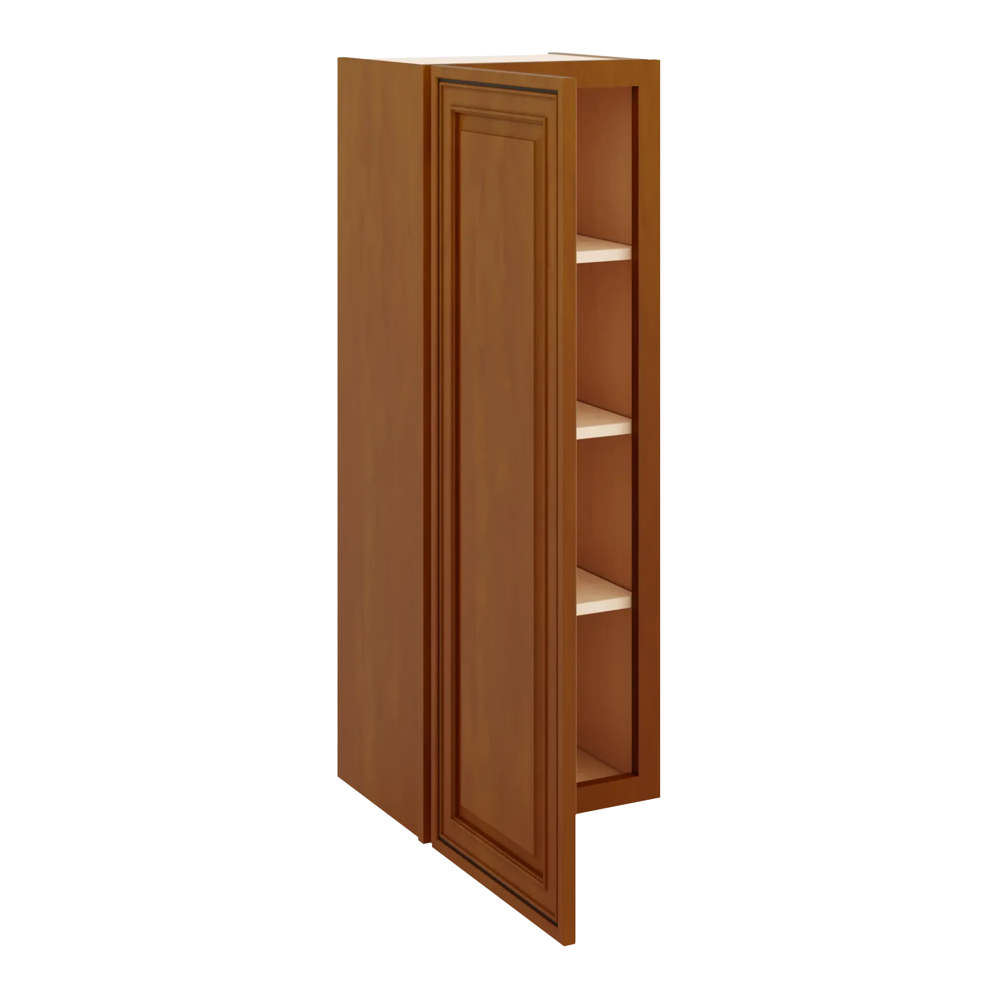 j k mocha glazed k10 single door wall cabinet 15 w x 42 h
