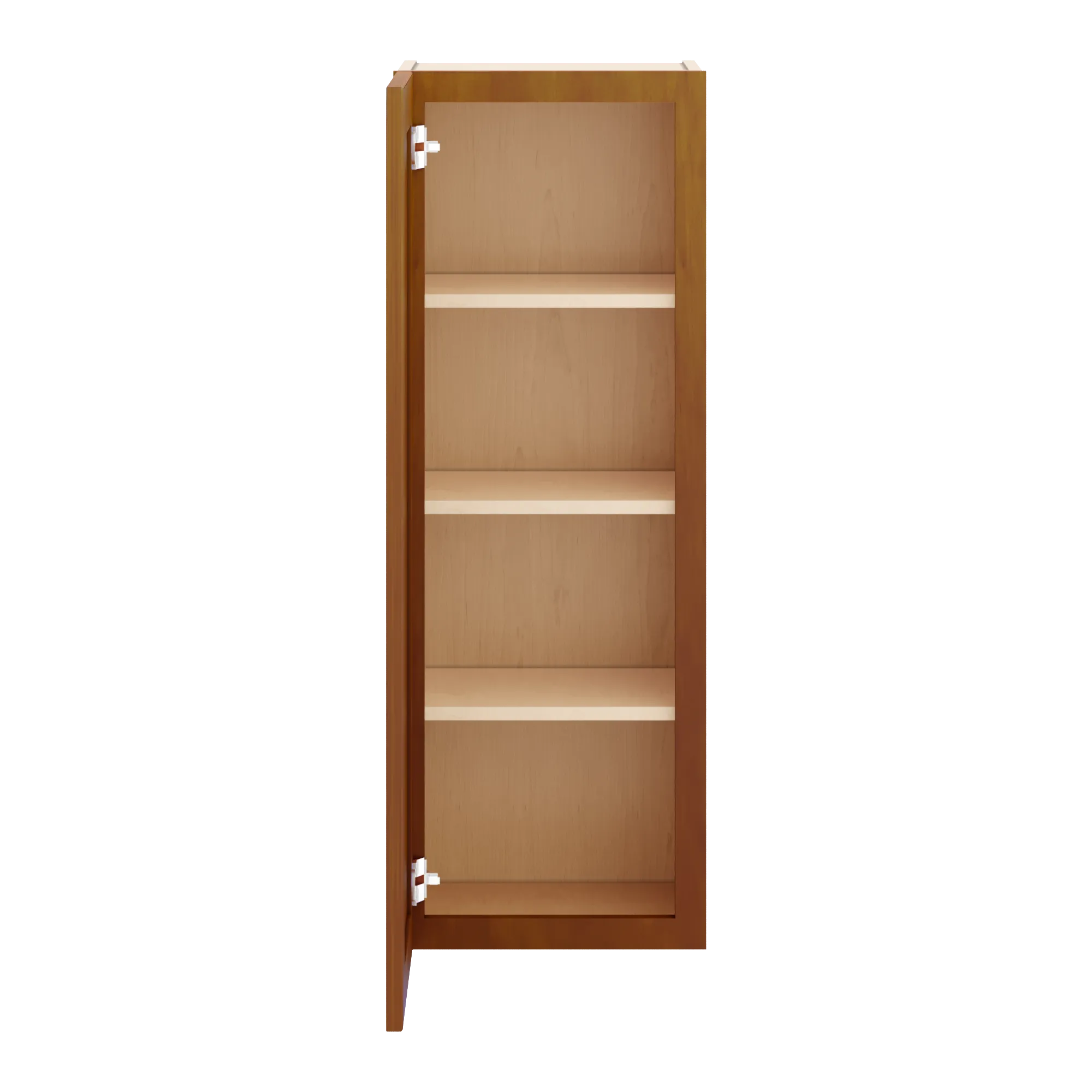 j k mocha glazed k10 single door wall cabinet 15 w x 42 h
