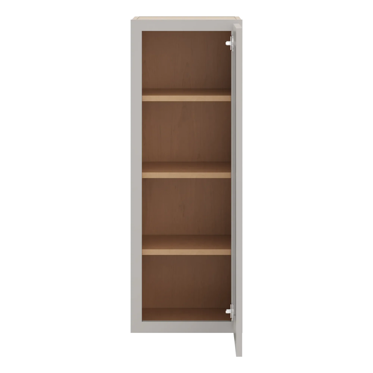 cnc luxor 5 piece misty grey 15 w x 42 h single door wall cabinet