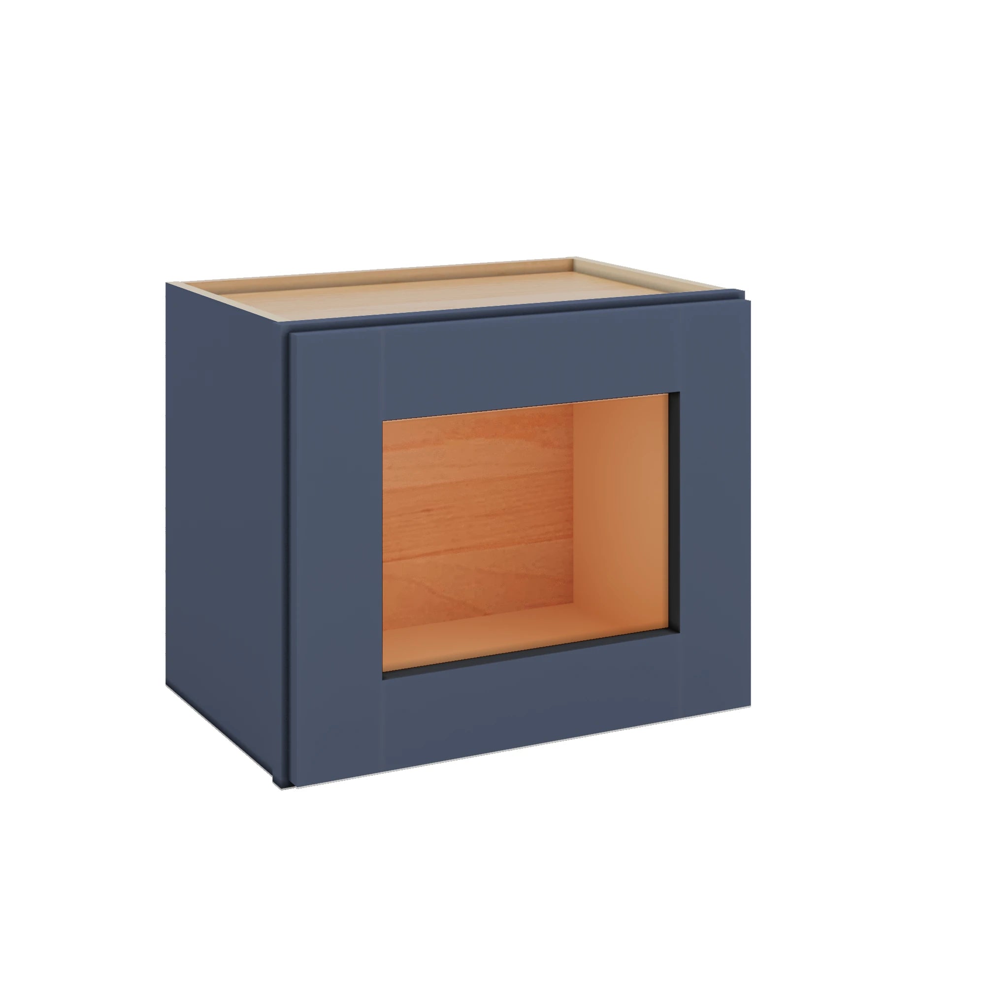 Modernform Cabinet Signature Blue 18" W X 15" H X 12" D Single Glass Door Wall Cabinet