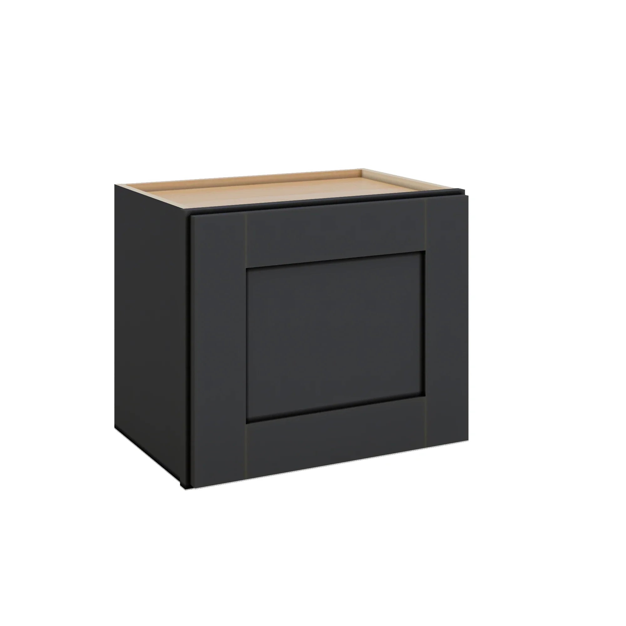 Modernform Cabinet Onyx Black Shaker 18" W X 15" H X 12" D Single Door Wall Cabinet