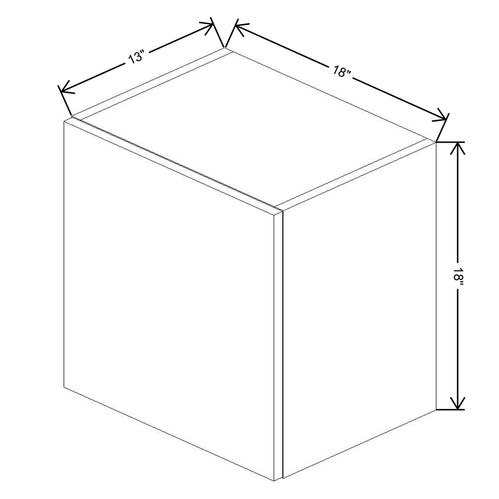 Fabuwood Illume Catalina Como Ash 2 18" High Lift Up Wall