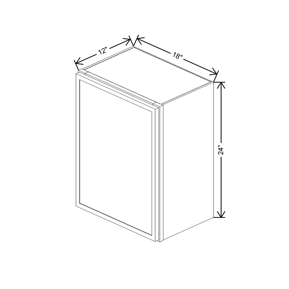 Cubitac Imperial Madison Latte 18"W X 24"H Wall Cabinet