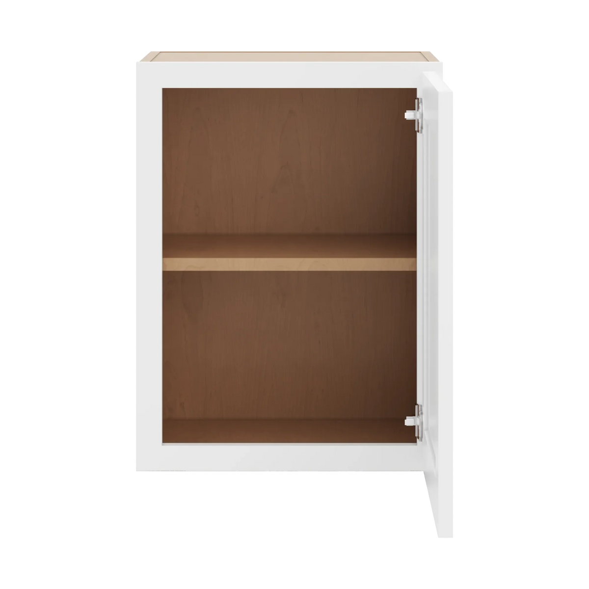 cnc luxor white 18 w x 24 h single door wall cabinet