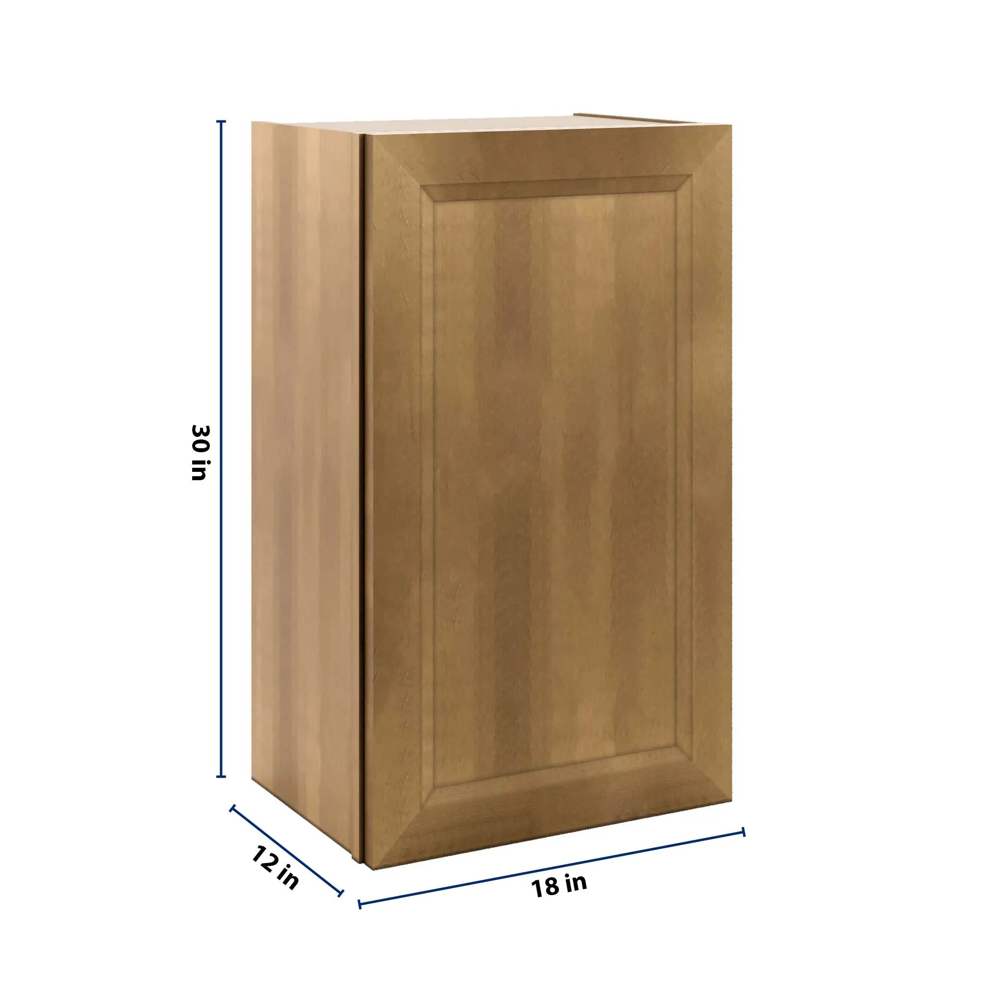 J&K Butterscotch B8 Single Door Wall Cabinet - 18" W x 30" H