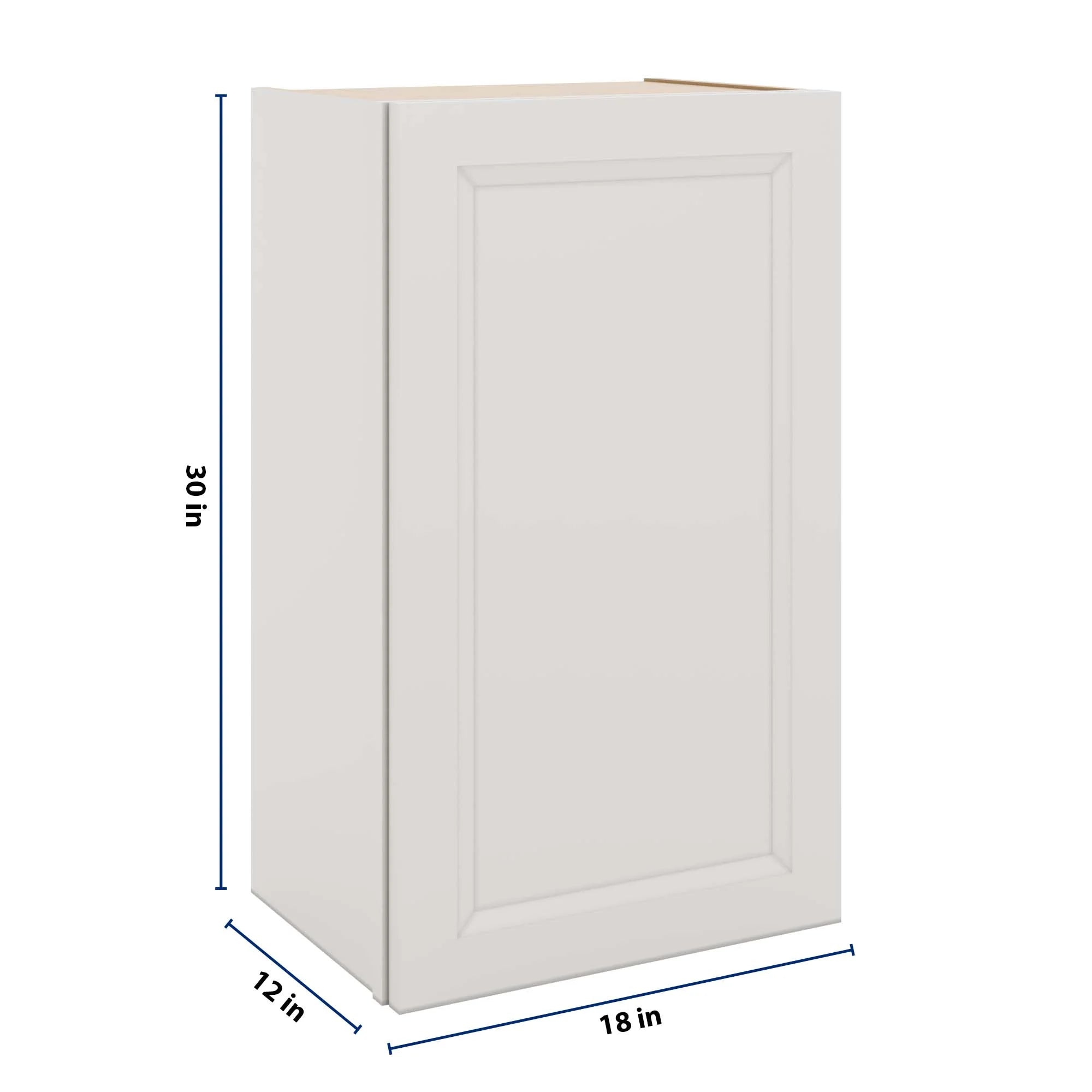 J&K Pure B5 Single Door Wall Cabinet - 18" W x 30" H