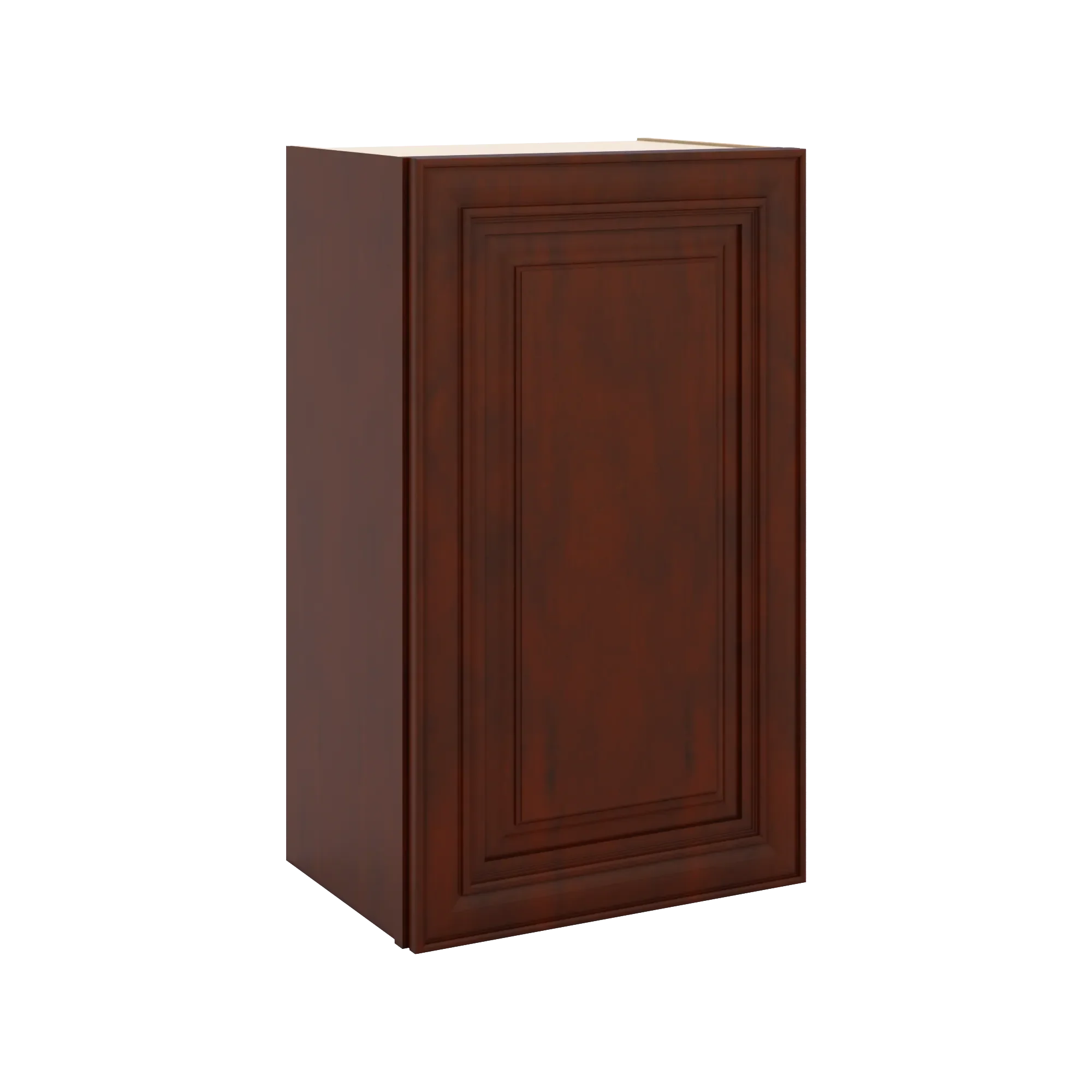 J&K Mahogany J5 Single Door Wall Cabinet - 18" W x 30" H