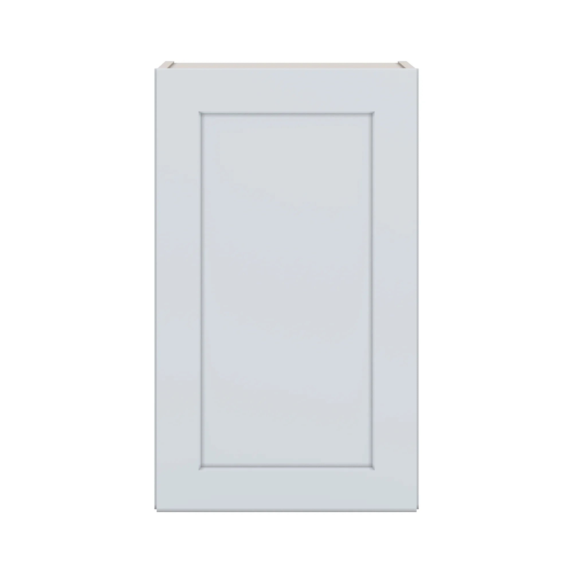 J&K White Shaker S8 Single Door Wall Cabinet   18" W x 30" H