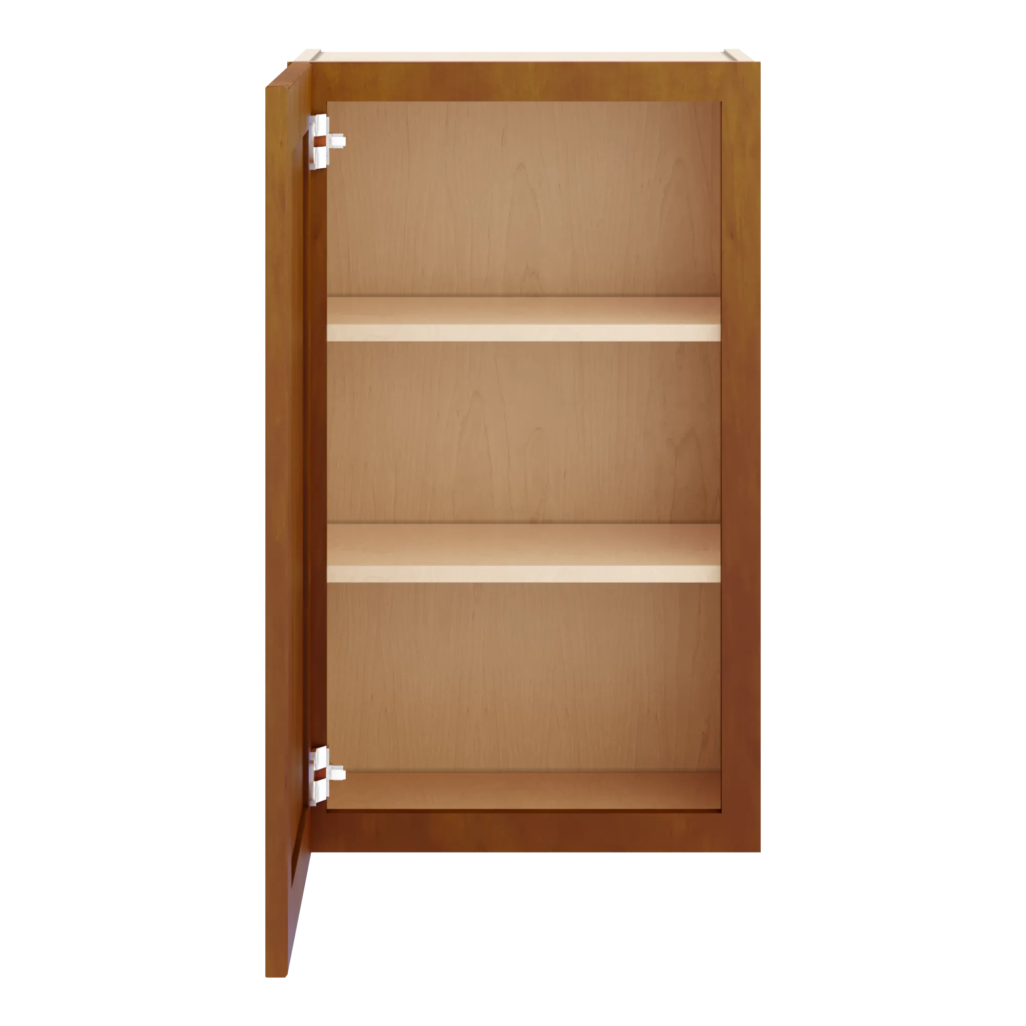 j k mocha glazed k10 single door wall cabinet 18 w x 30 h