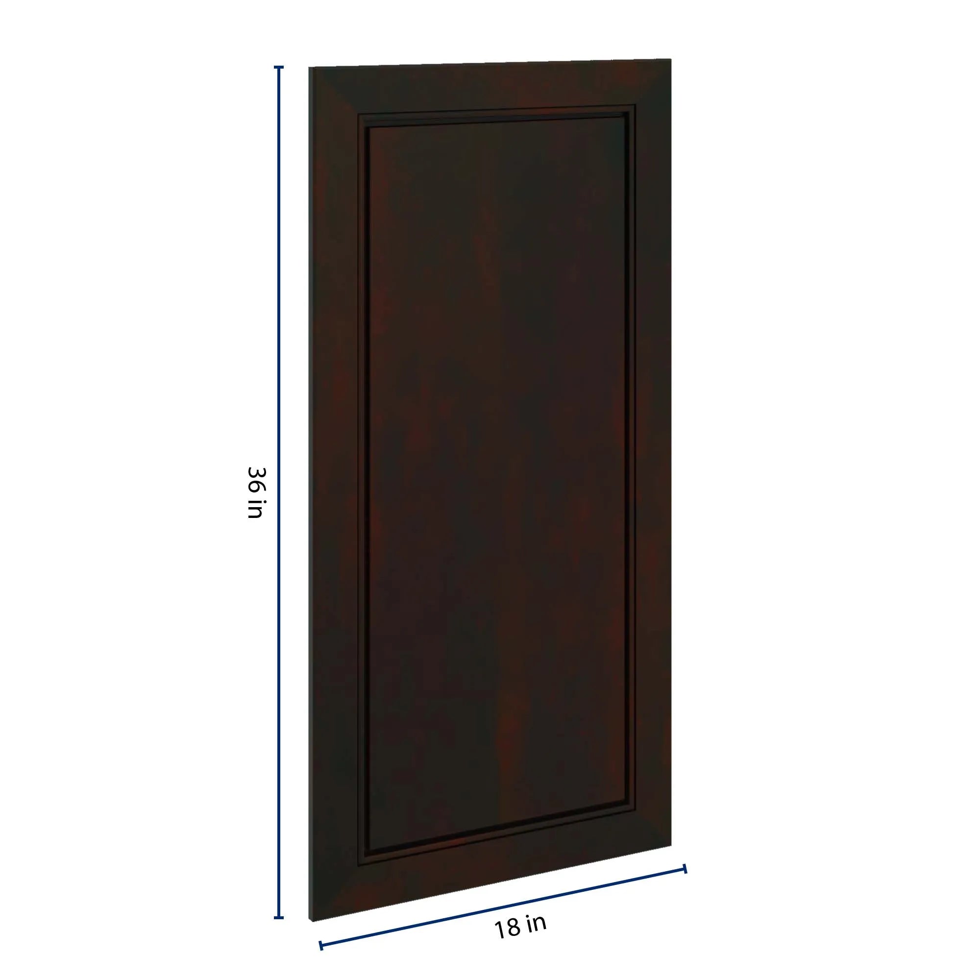 J&K Espresso K8 Dummy Door Panel 18" W x 36" H