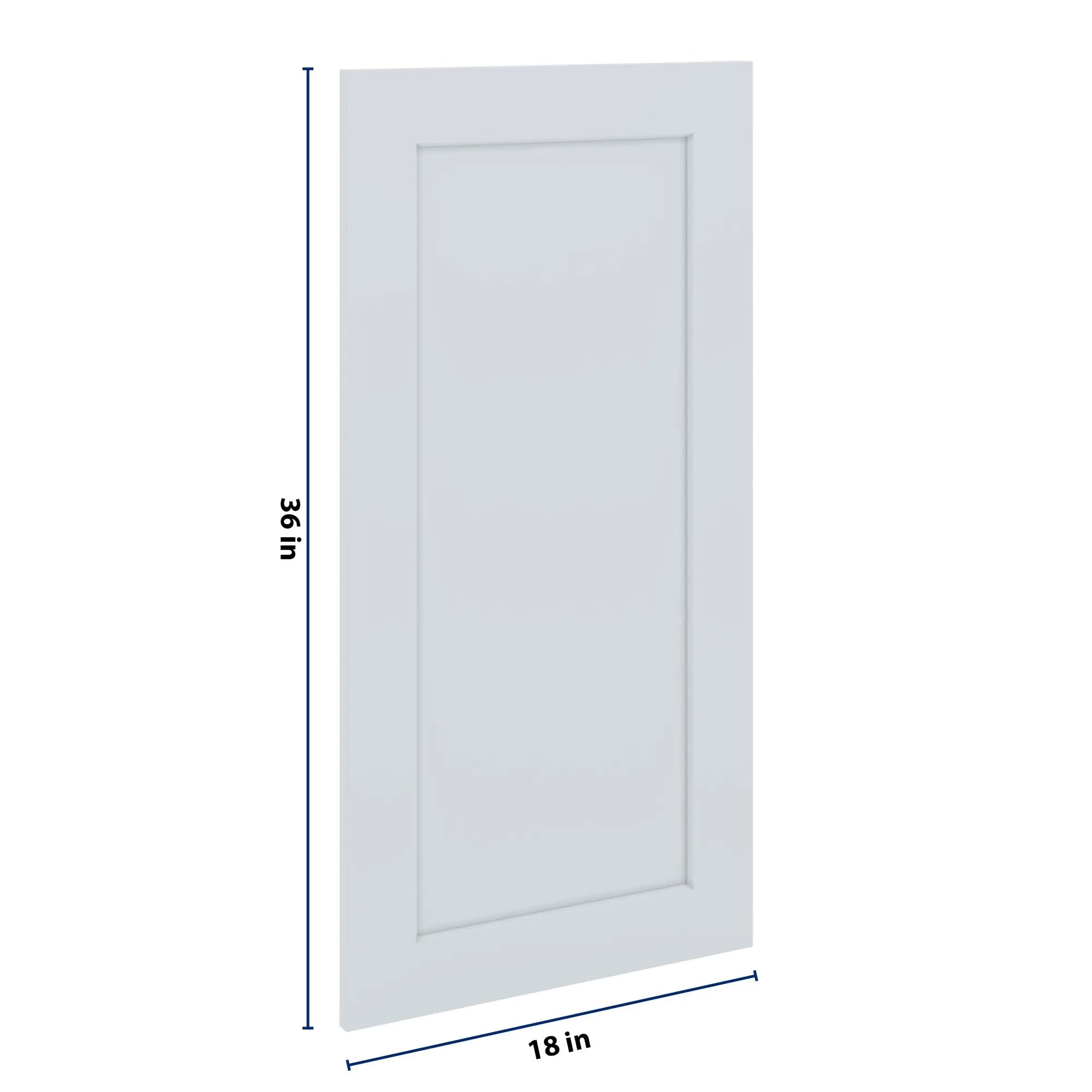 J&K White Shaker S8 Dummy Door Panel 18" W x 36" H