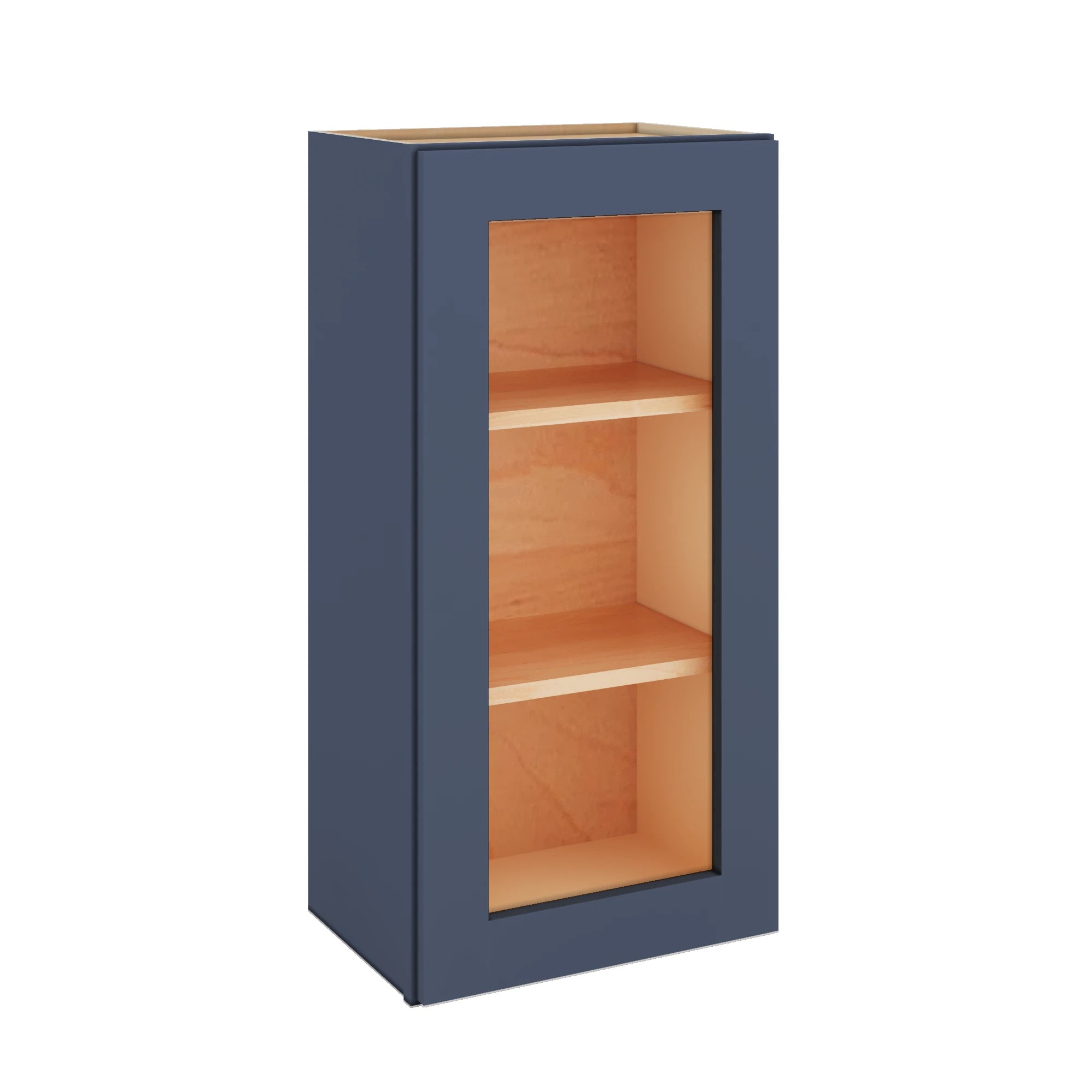 Modernform Cabinet Signature Blue 18" W X 36" H X 12" D Single Glass Door Wall Cabinet