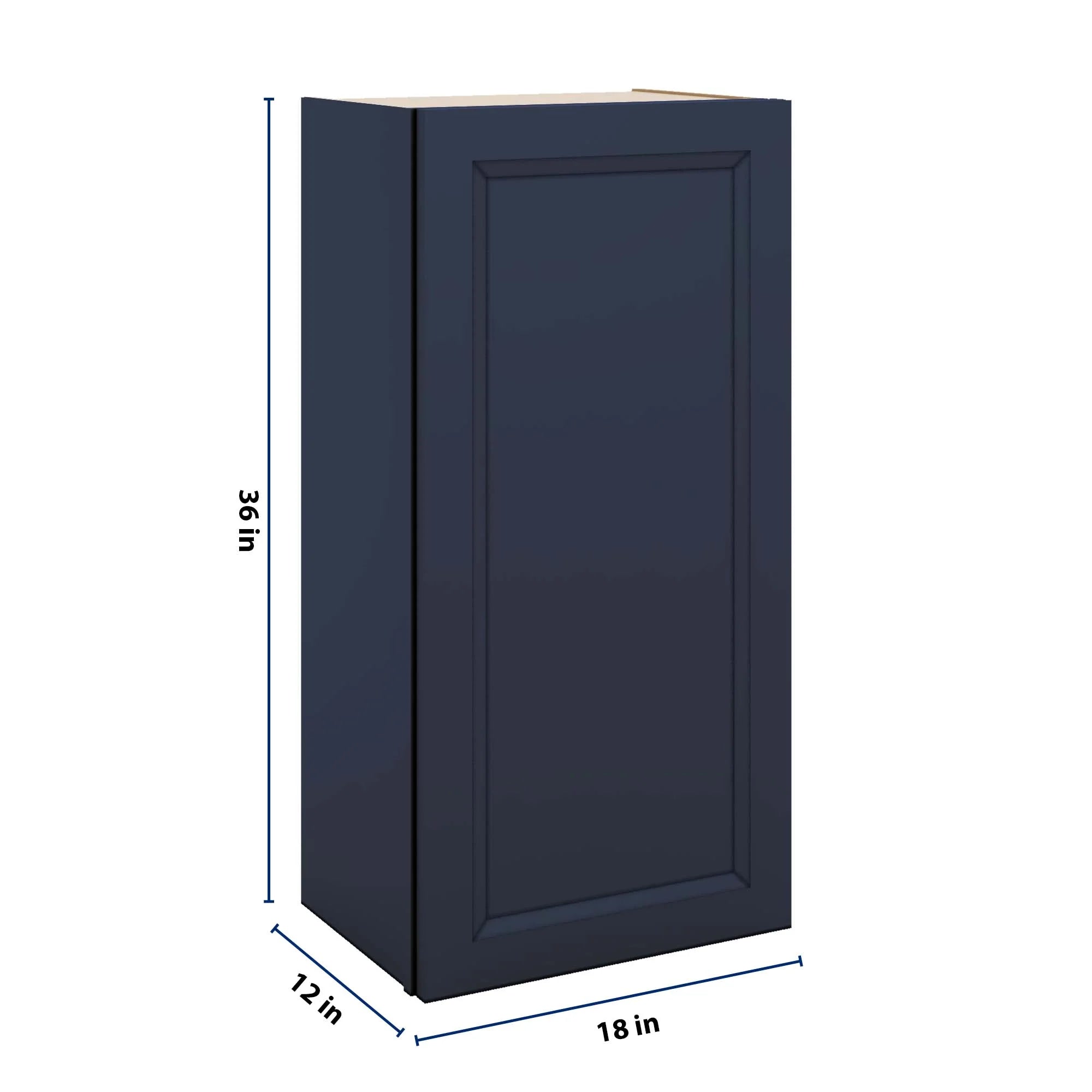 J&K Naval B7 Single Door Wall Cabinet - 18" W x 36" H
