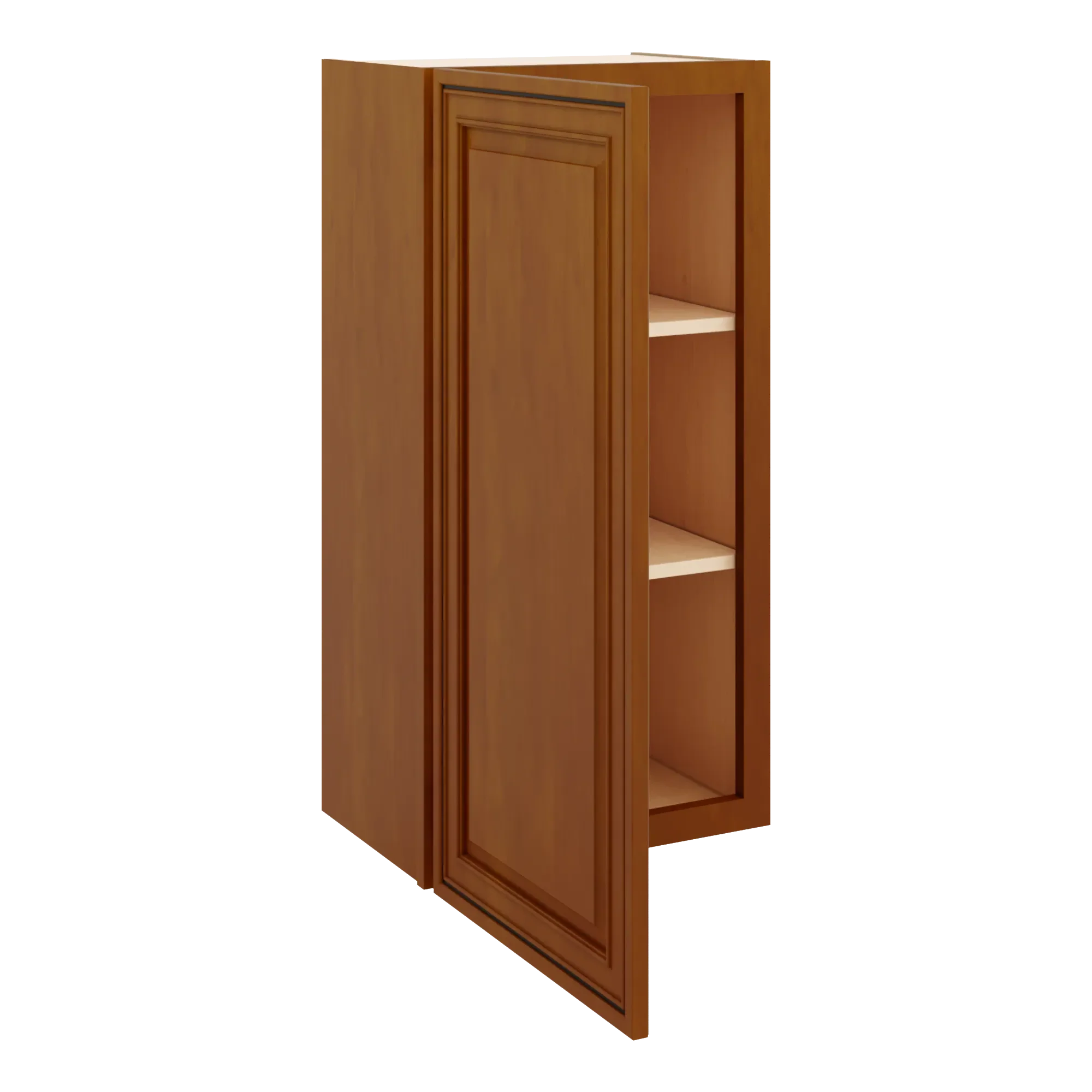 j k mocha glazed k10 single door wall cabinet 18 w x 36 h