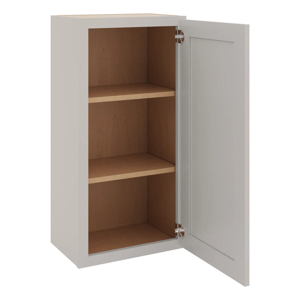 cnc luxor 5 piece misty grey 18 w x 36 h single door wall cabinet