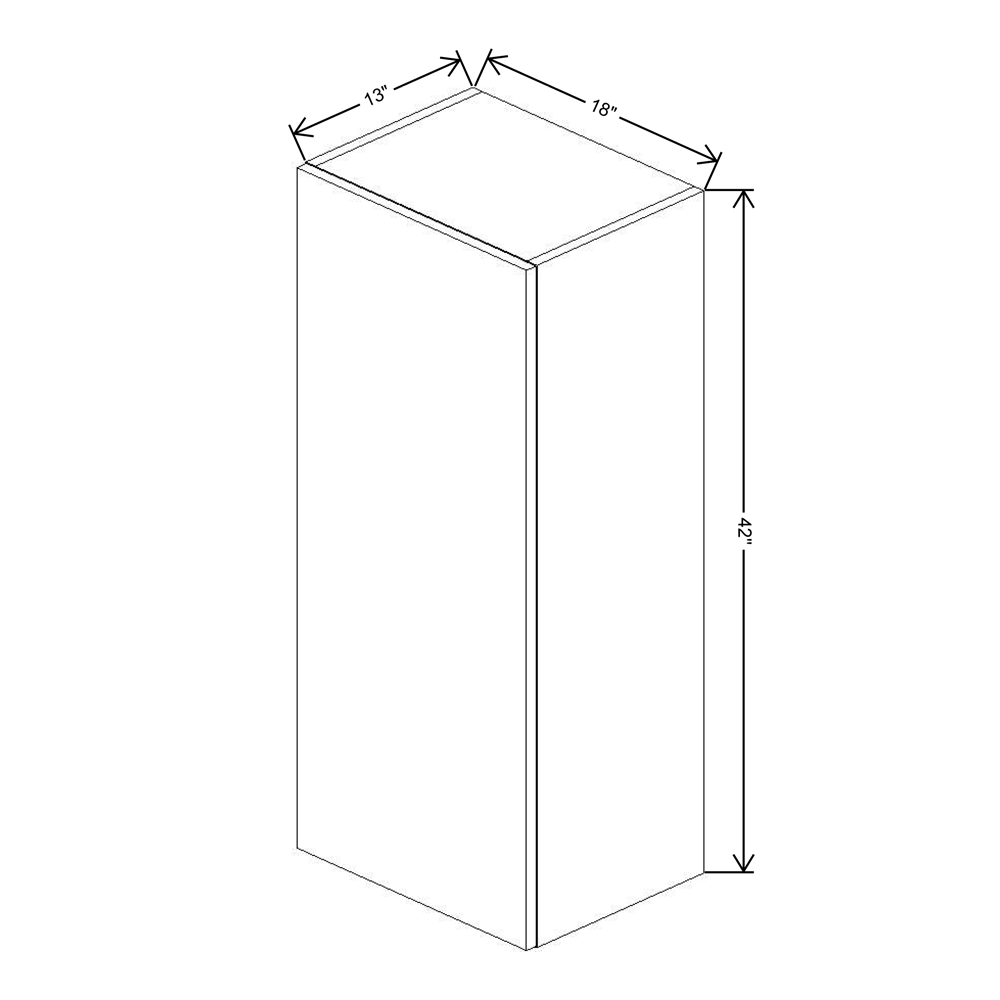 Fabuwood Illume Tuscany Muratti 4 42" High Wall