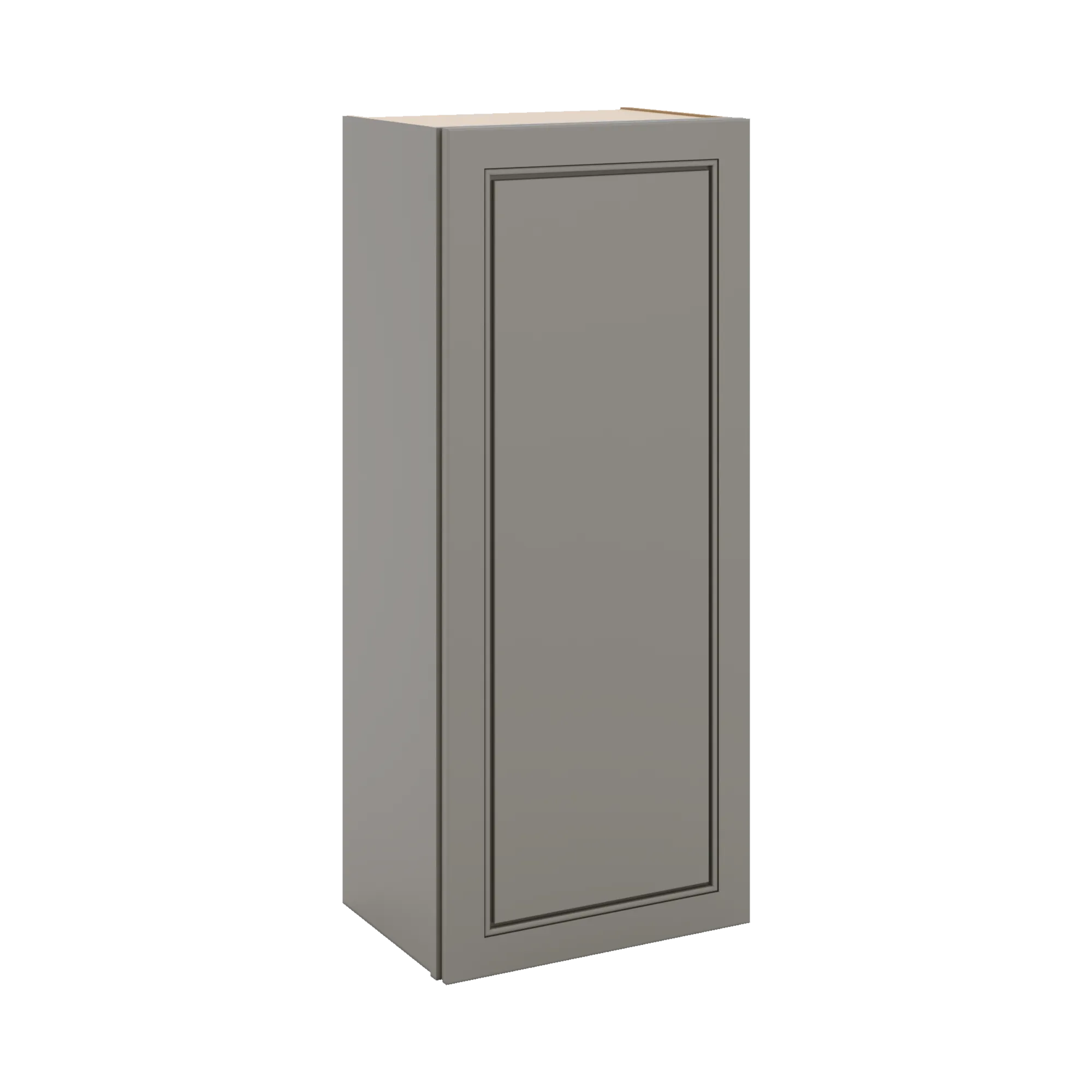 J&K Greige K3 Single Door Wall Cabinet - 18" W x 42" H