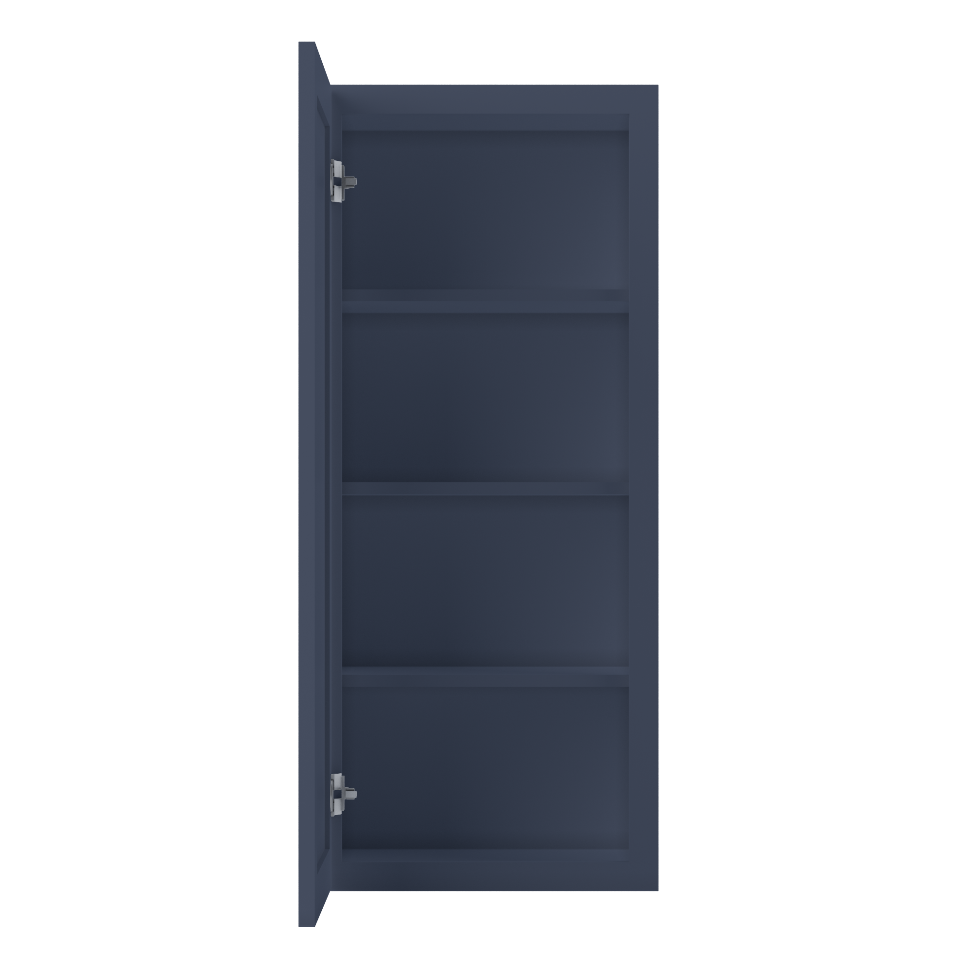 Wall Kitchen Cabinet W1842 Danbury Blue LessCare 18 in. width 42 in. height 12 in. depth