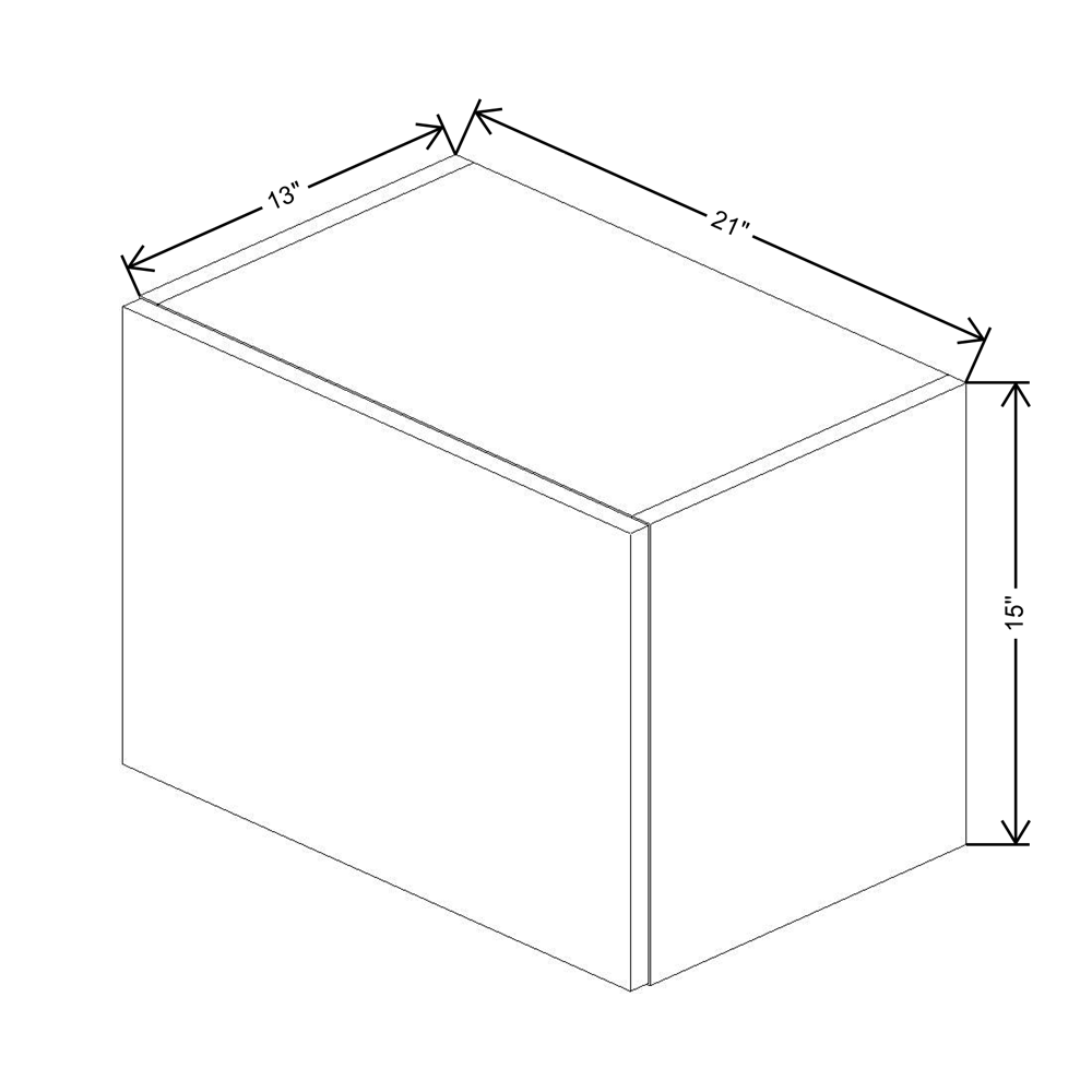 Fabuwood Illume Tuscany Olmo 3  15" High Lift Up Wall