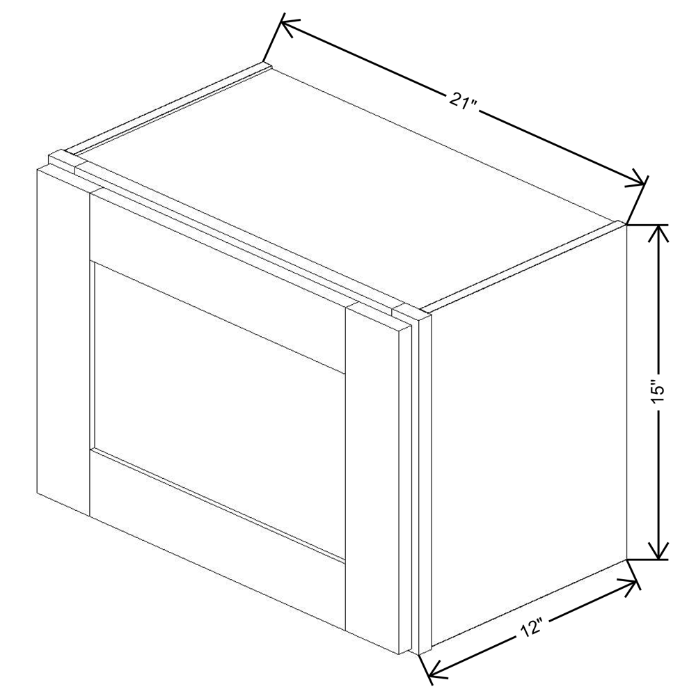 Fabuwood Allure Nexus Frost 21"W X 15"H Wall