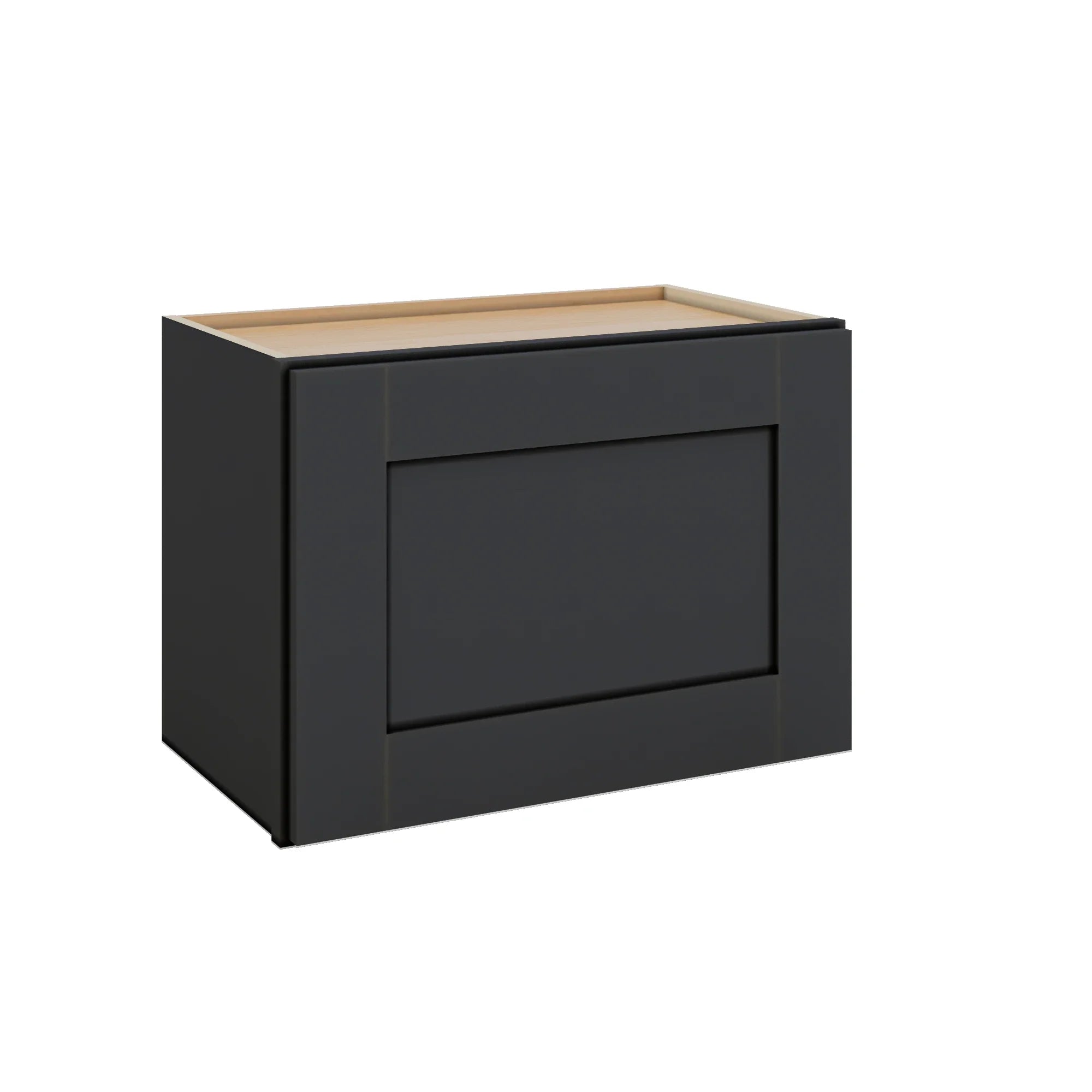 Modernform Cabinet Onyx Black Shaker 21" W X 15" H X 12" D Single Door Wall Cabinet
