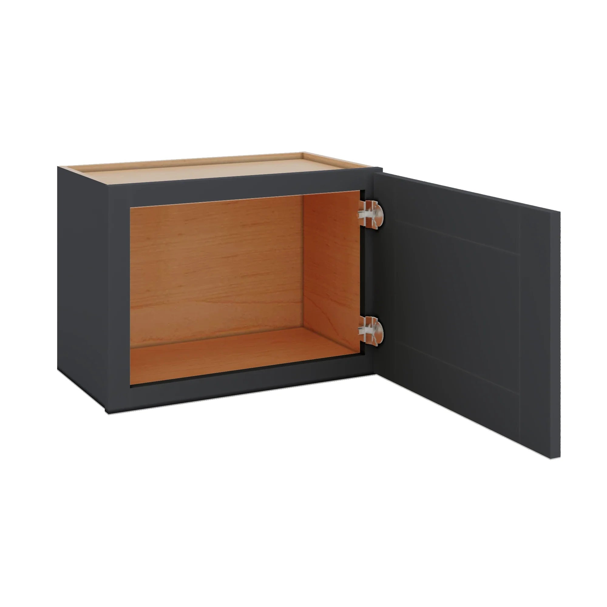 Modernform Cabinet Onyx Black Shaker 21" W X 15" H X 12" D Single Door Wall Cabinet