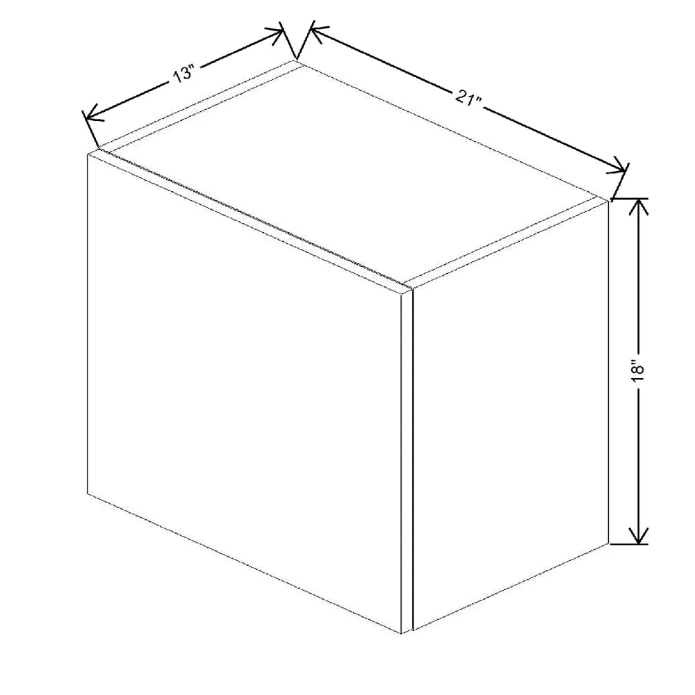 Fabuwood Illume Tuscany Olmo 3 21" W X 18" H X 12" D Double Door Wall Cabinet