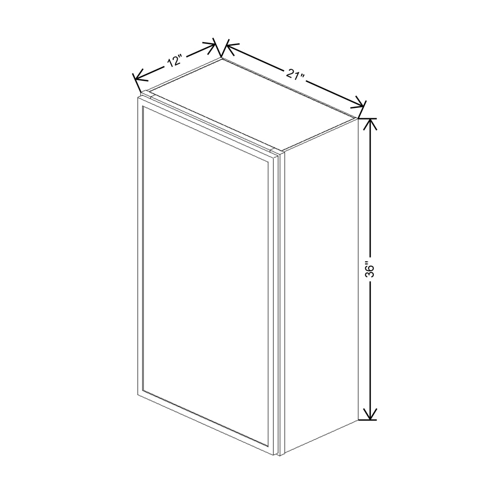 Cubitac Imperial Artisan Moss 21"W X 36"H Wall Cabinet