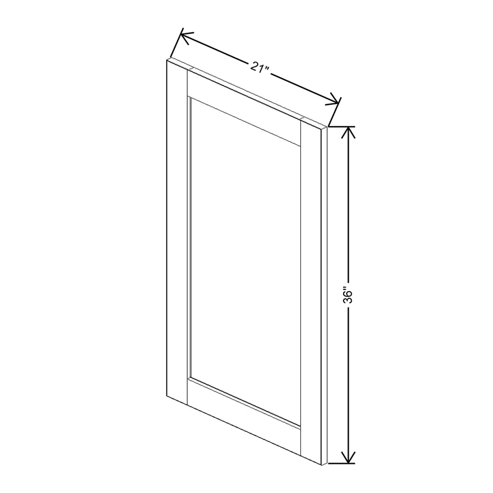 J&K Creme Glazed A7 Dummy Door Panel 21" W x 36" H