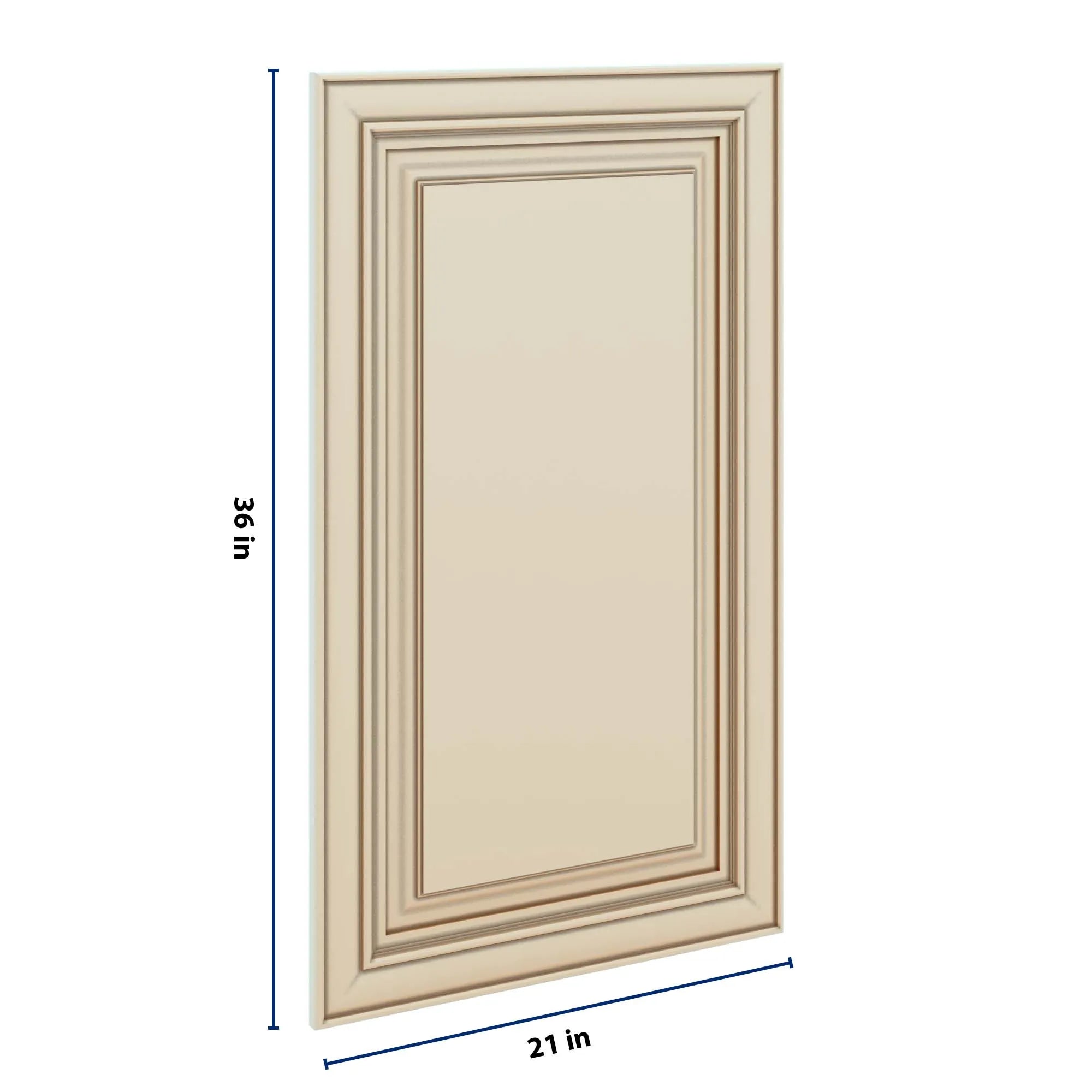 J&K Creme Glazed A7 Dummy Door Panel 21" W x 36" H