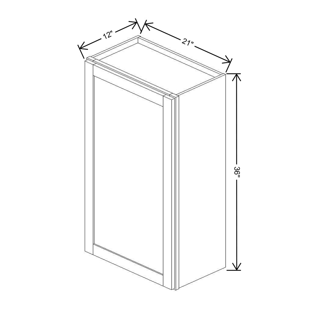 Wolf Classic Grove Terrain Stain 21"W X 36"H Wall Cabinet