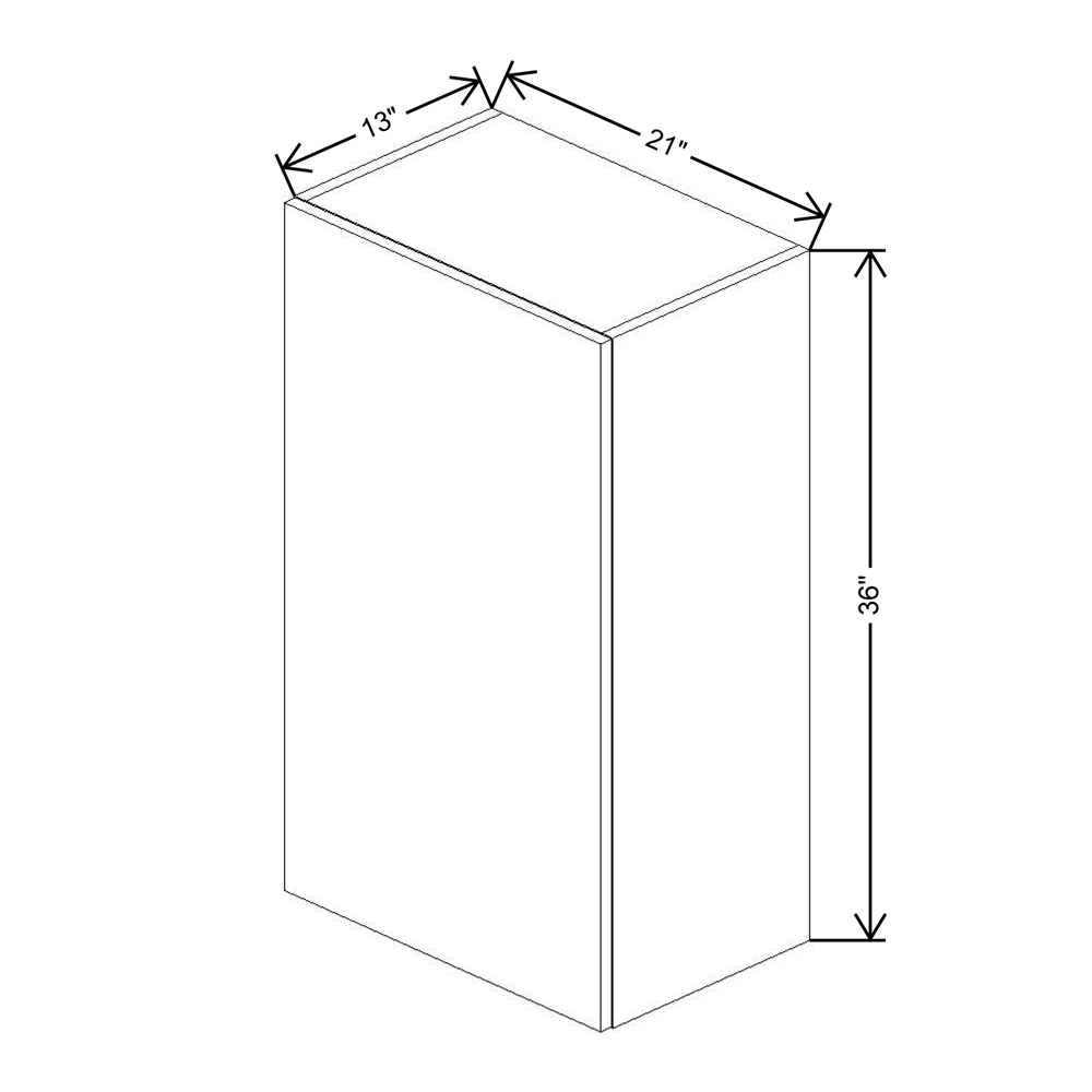 Fabuwood Illume Catalina Olmo 3 36" High Wall