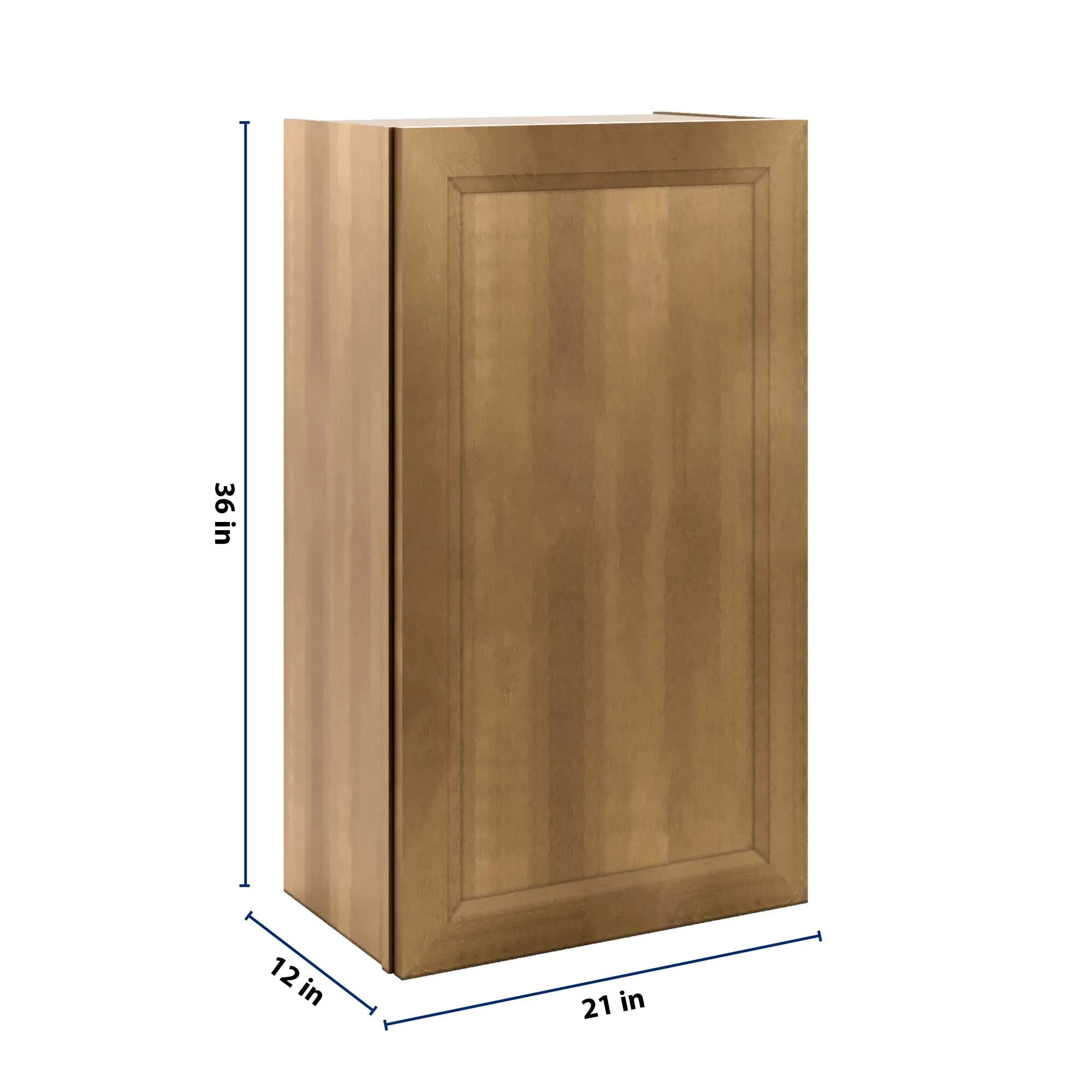 J&K Butterscotch B8 Single Door Wall Cabinet - 21" W x 36" H